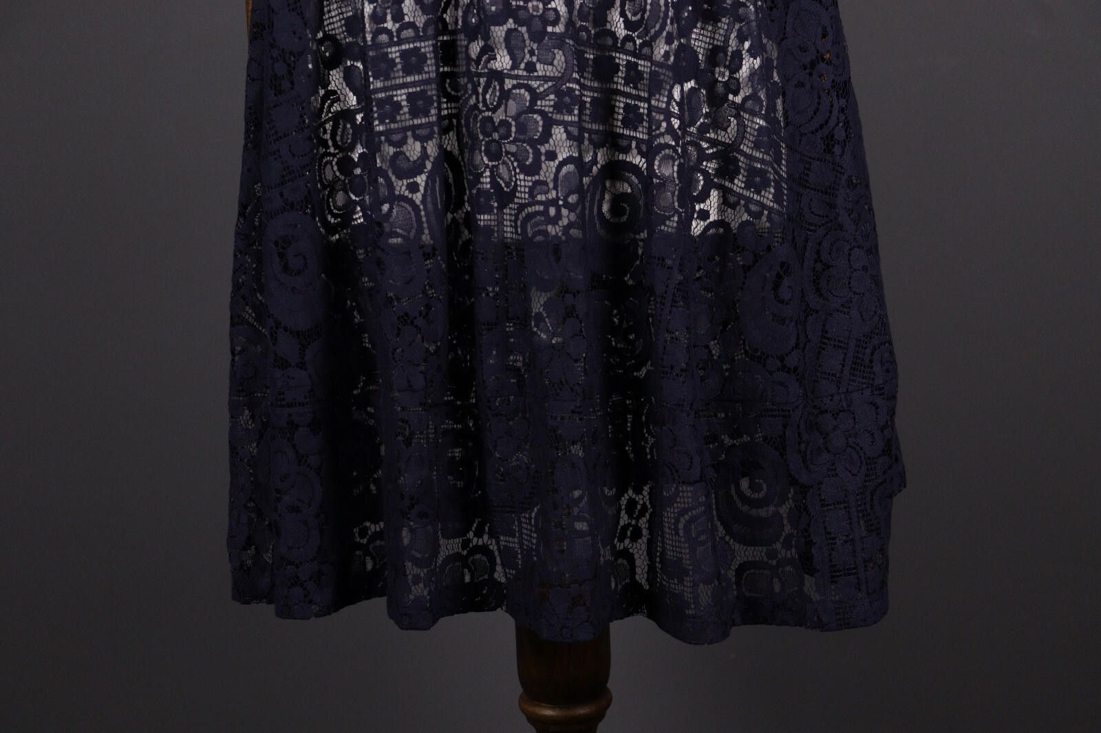 Designer Max Mara Studio Blue Mesh Lace Floral US 2 / 36 / UK 4 Size M / US 6-8 / IT 42-44 - 3 Thumbnail
