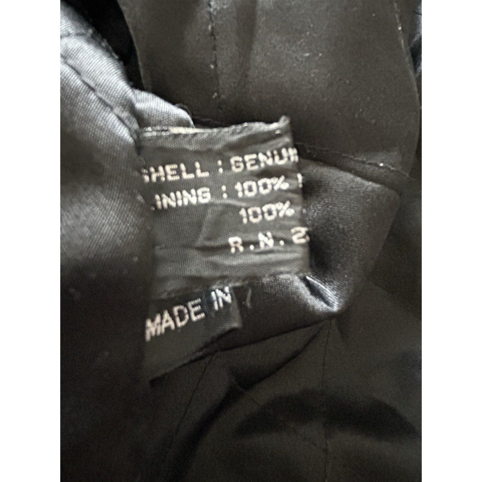 Express Express SIZE 54 Men's black genuine leather winter coat clas Size US L / EU 52-54 / 3 - 9 Thumbnail