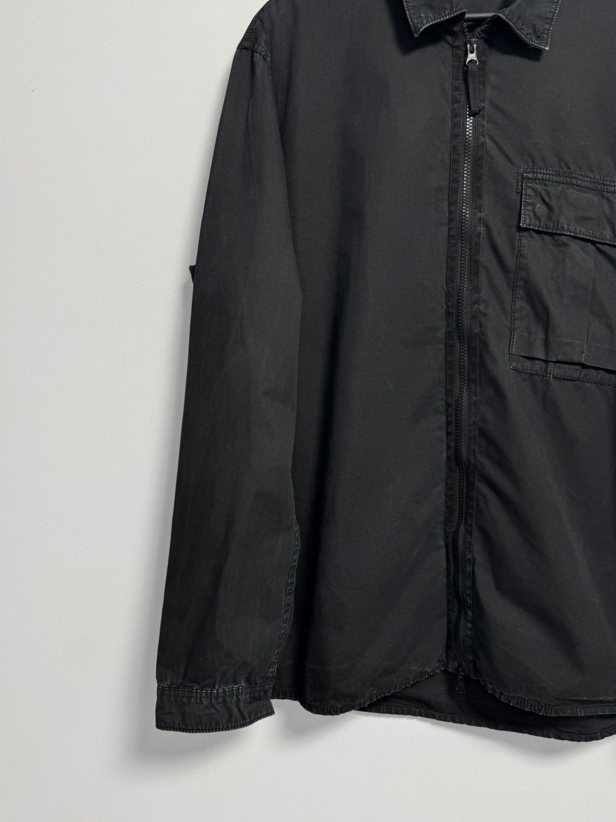 Stone Island Stone Island Vintage Overshirt Jacket Black Full Zip Compass Size US XXL / EU 58 / 5 - 4 Thumbnail