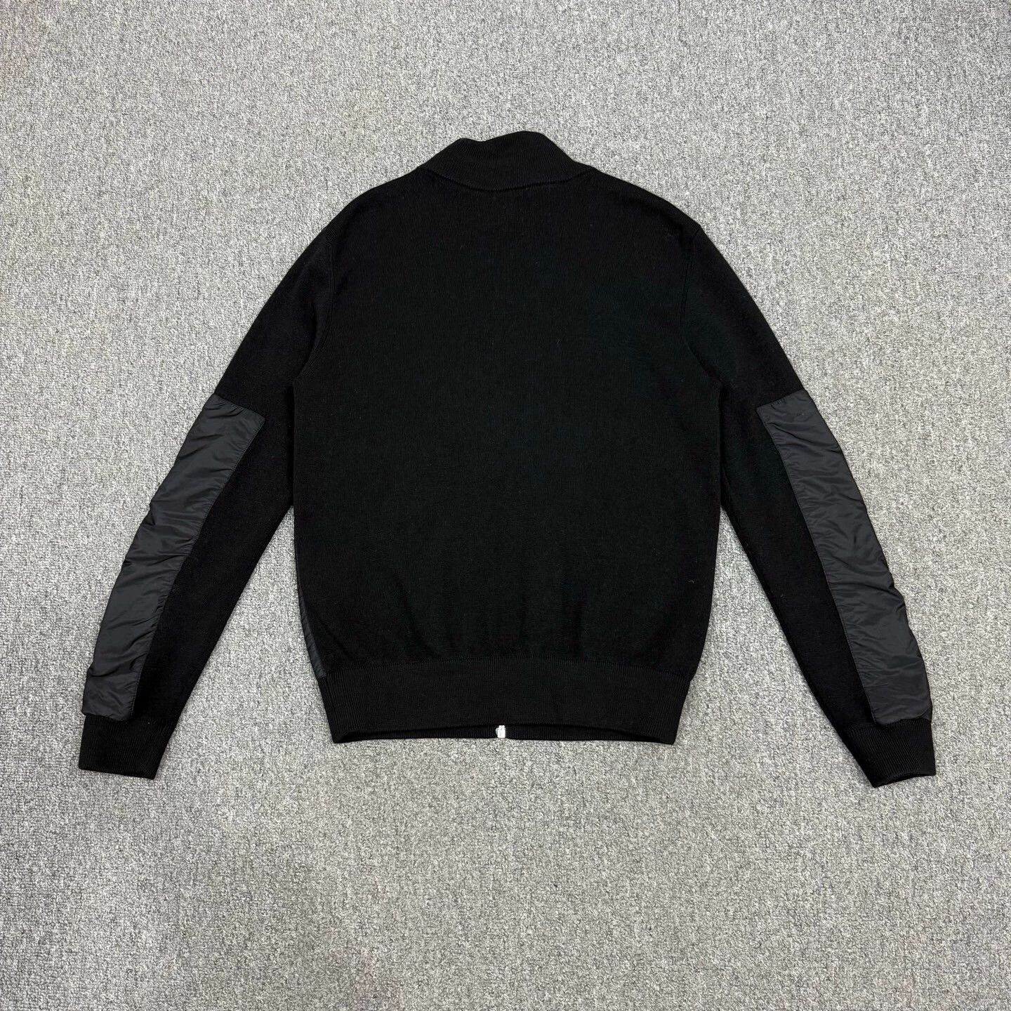 Prada Prada black nylon knit paneled jacket 50 mint Size XL / US 12-14 / IT 48-50 - 2 Thumbnail