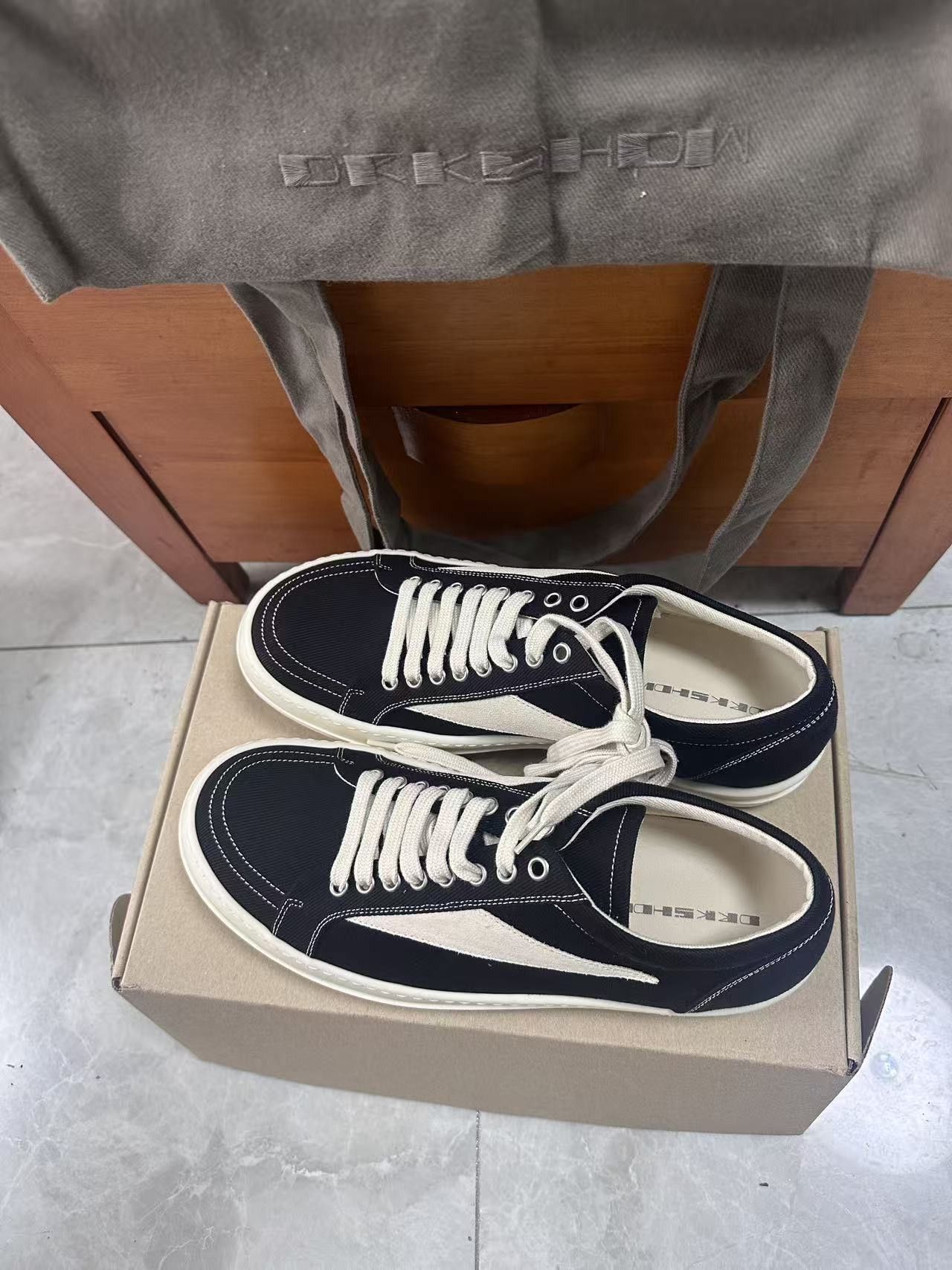 Rick Owens Drkshdw Rick Owens low-top sneakers Size US 10 / EU 43 - 3 Thumbnail
