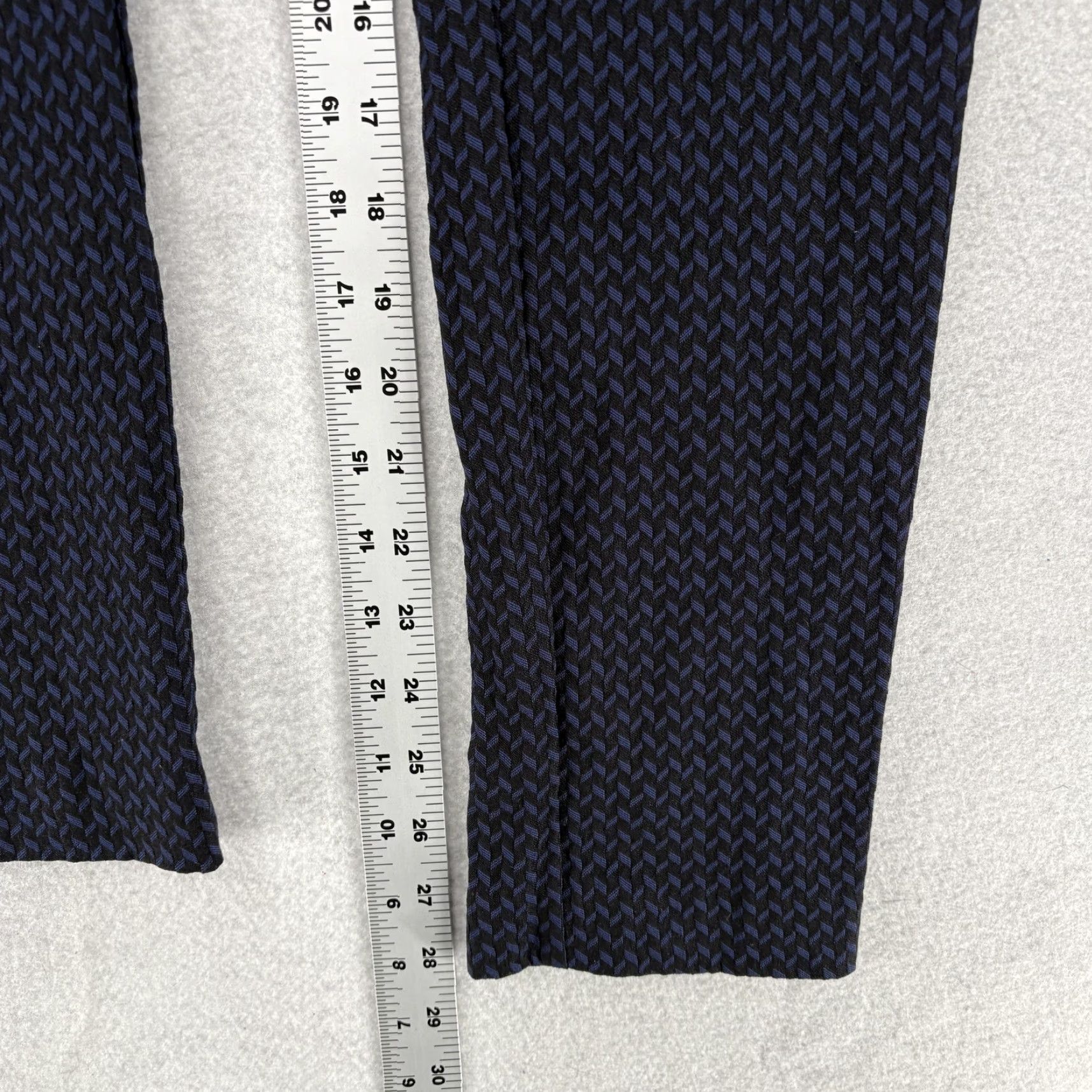 Joseph Ribkoff Joseph Ribkoff Pants Womens 6 Black Blue Geometric Pull On Ankle Stretch Career Size 28" / US 6 / IT 42 - 7 Thumbnail