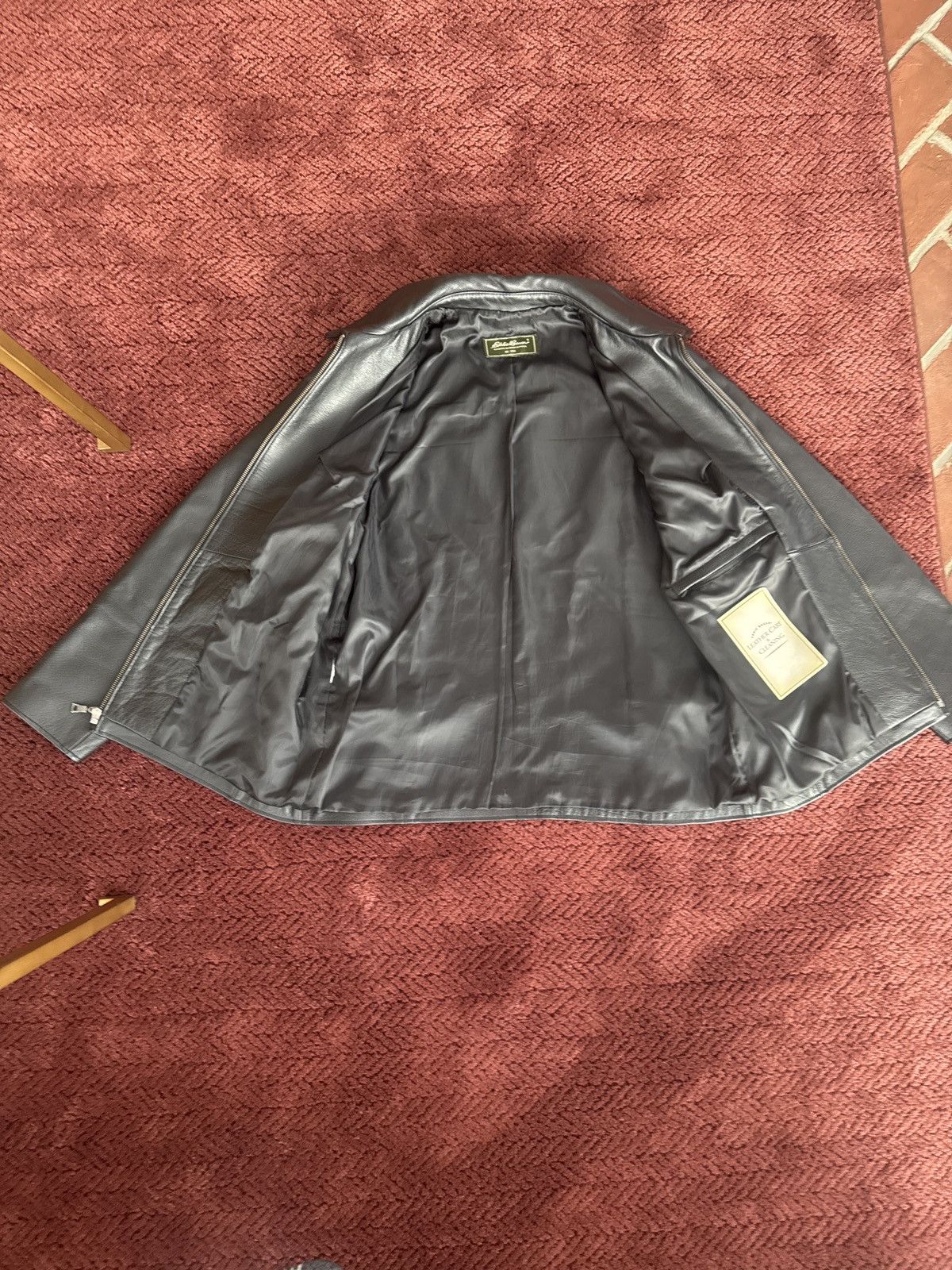 Eddie Bauer Eddie Bauer Men’s Leather Jacket Size US L / EU 52-54 / 3 - 2 Thumbnail