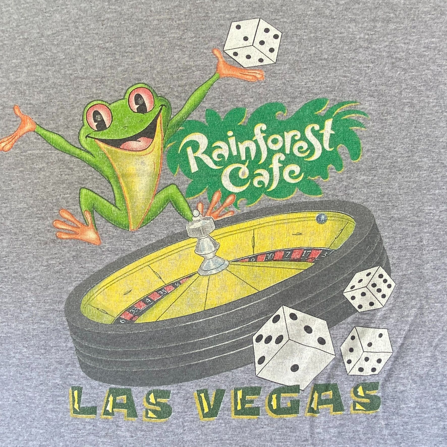 Rainforest Vintage Y2K Rainforest Cafe Shirt Gray Las Vegas Logo Tee Size US XL / EU 56 / 4 - 3 Thumbnail