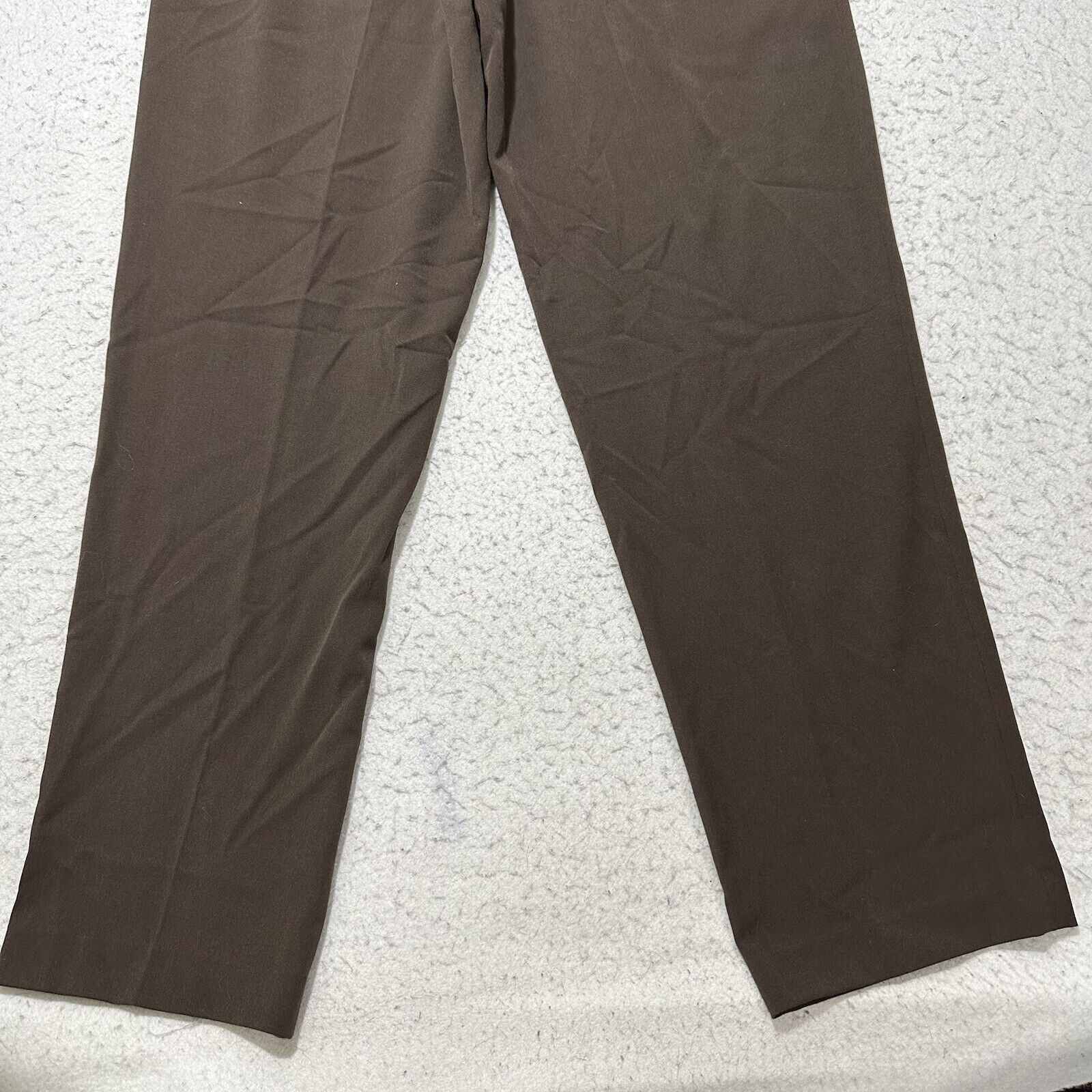 Other Vintage Rafaella 12 Straight Leg Pants Flat Front Brown Size 34" / US 12 / IT 48 - 8 Thumbnail
