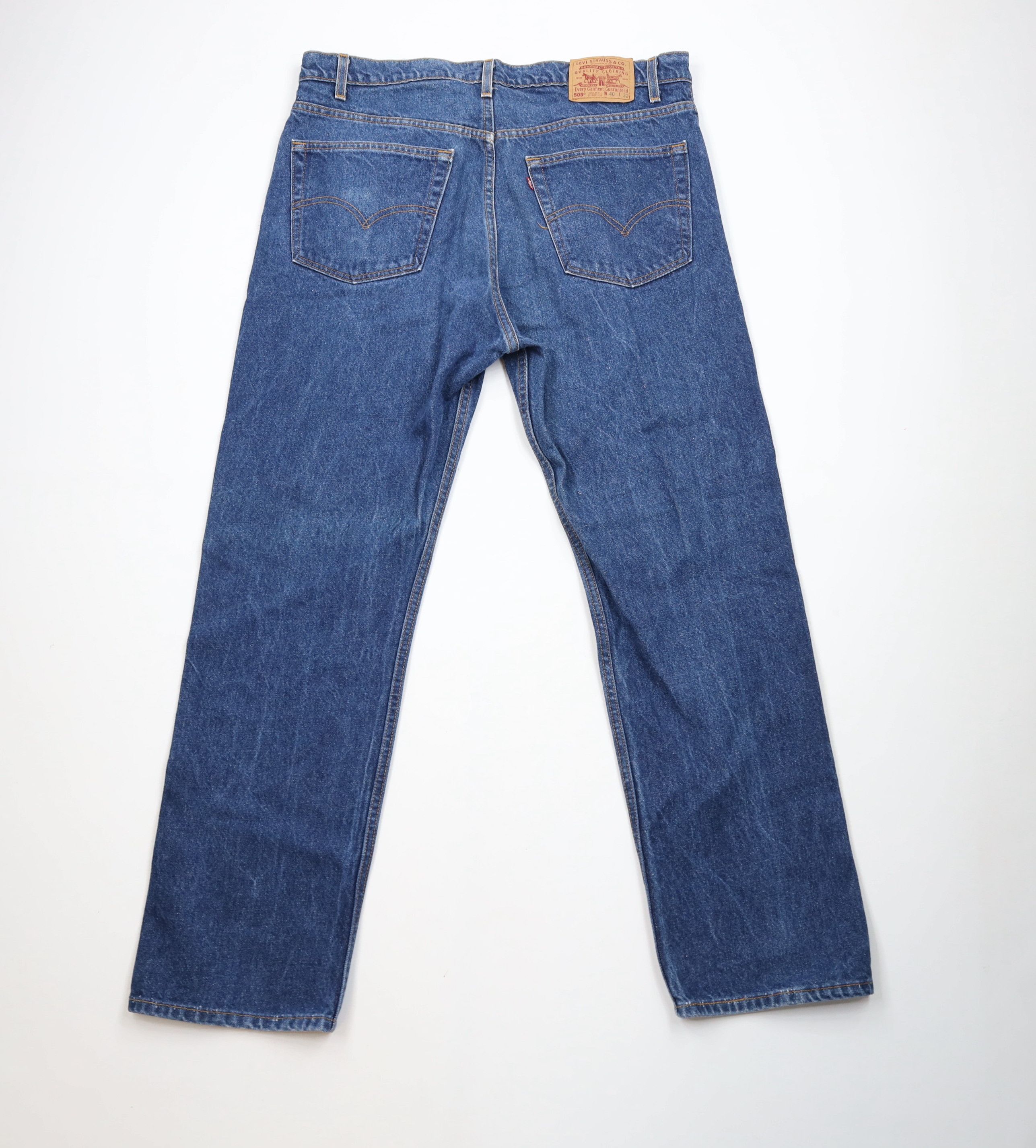 Levi's Vintage 90s Levis 505 Straight Leg Denim Jeans USA Blue Size US 40 / EU 56 - 9 Thumbnail