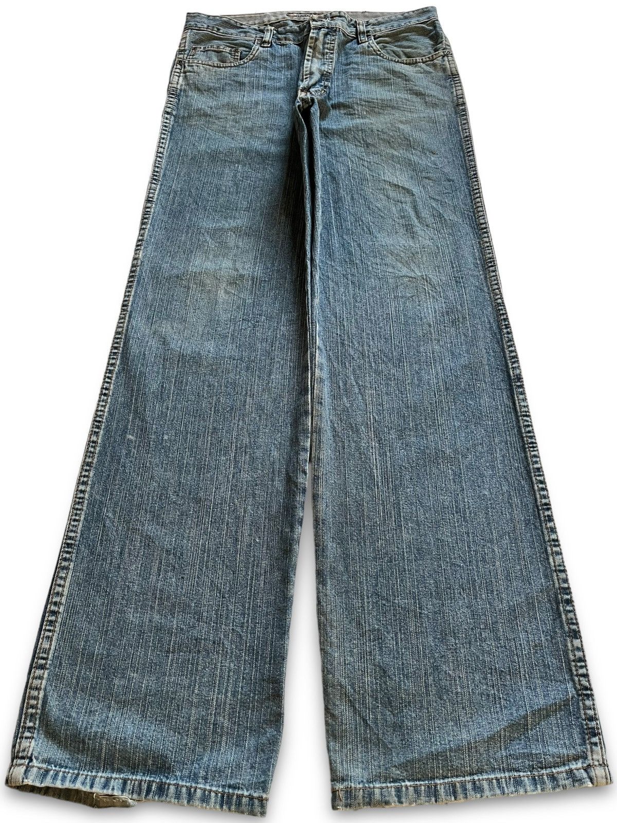 Japanese Brand × Southpole Vintage Japanese Brand Blue Wash Distressed Baggy Jeans Size US 32 / EU 48 - 1 Thumbnail