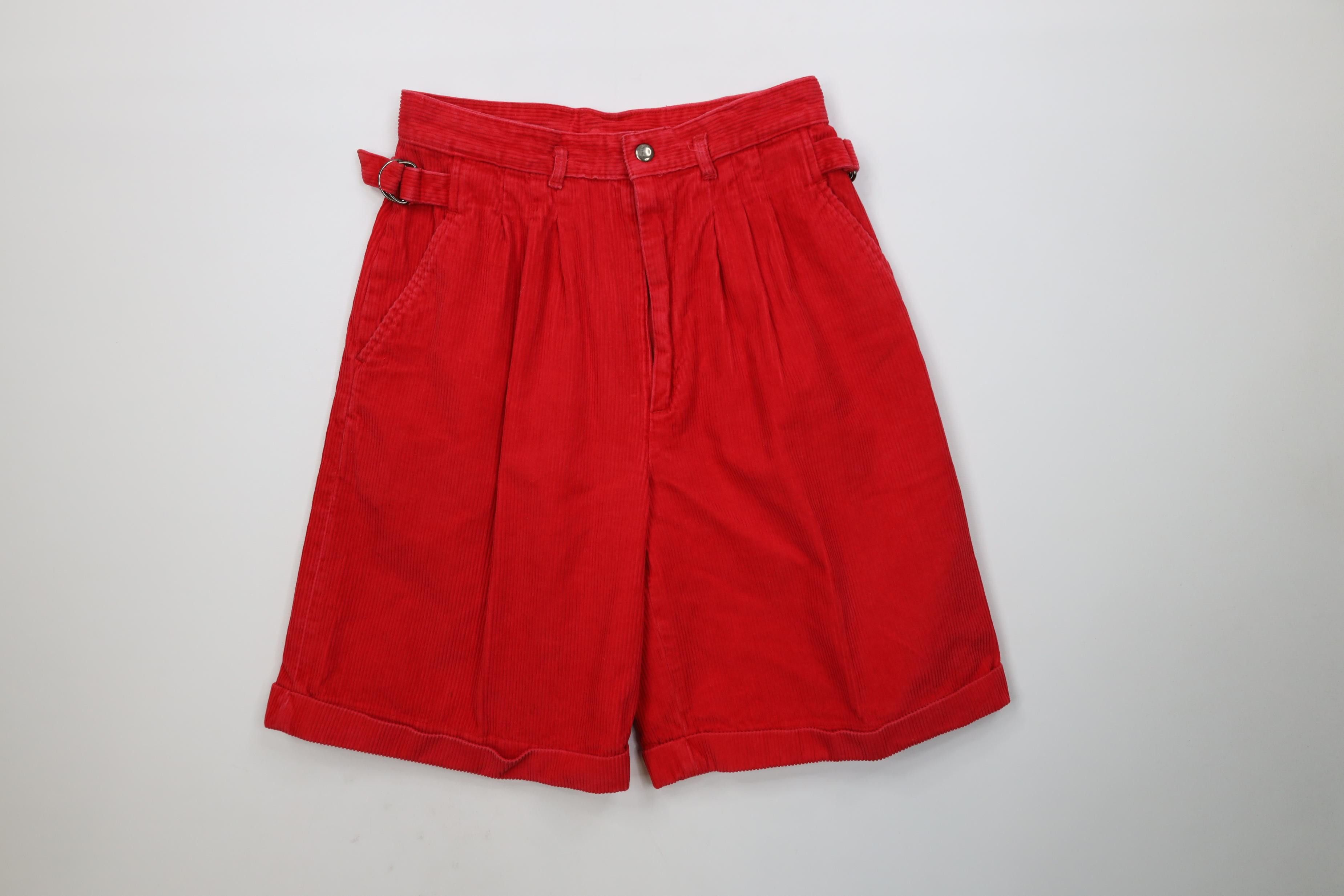Vintage Vintage 90s Streetwear Buckle Gurkha Safari Corduroy Shorts Size 32" / US 10 / IT 46 - 1 Thumbnail