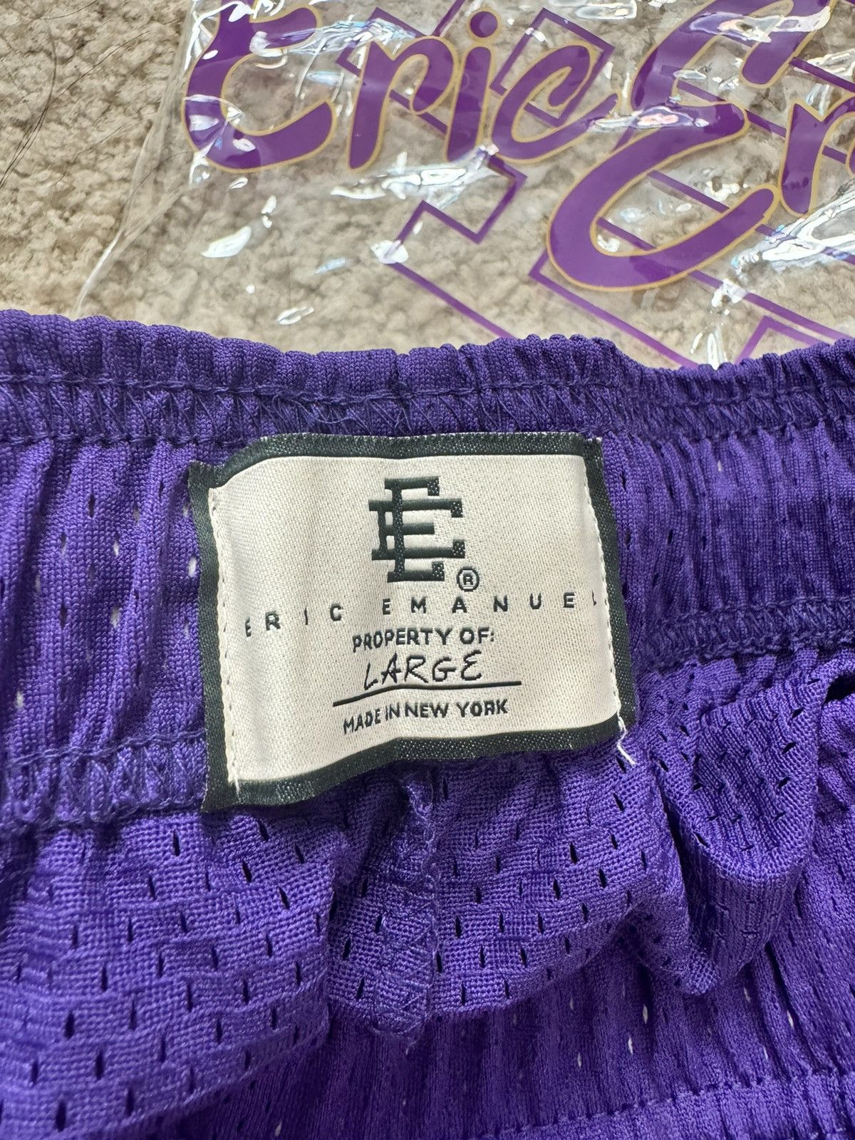 Eric Emanuel Eric Emanuel Basic Shorts Purple/Black Large Size US 36 / EU 52 - 4 Thumbnail