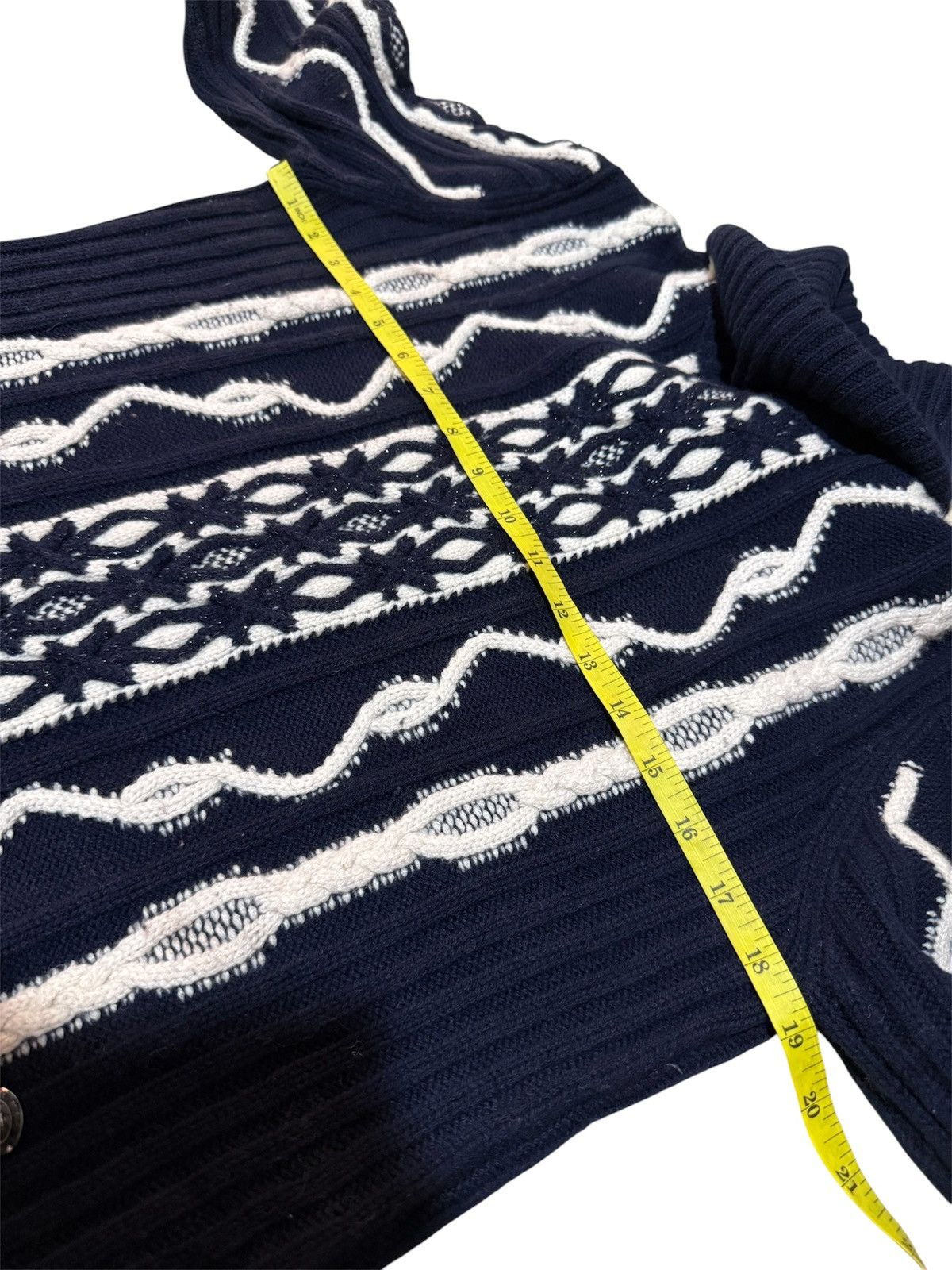 Chanel × Designer Chanel 2018 Paris-Hamburg Sweater in Navy Blue Wool Size S / US 4 / IT 40 - 14 Thumbnail