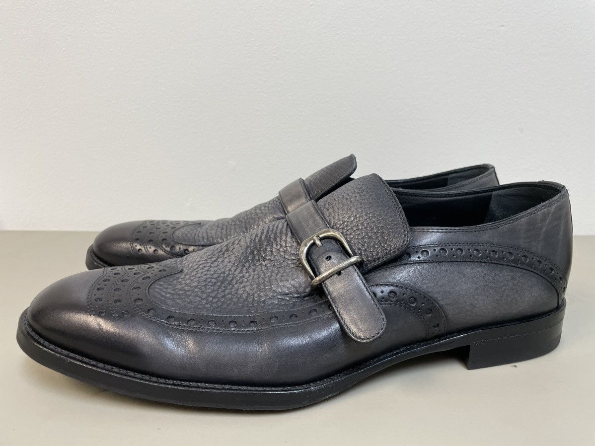 Dolce & Gabbana Belted Camp Pebble Wingtip Loafer Size US 11 / EU 44 - 2 Thumbnail