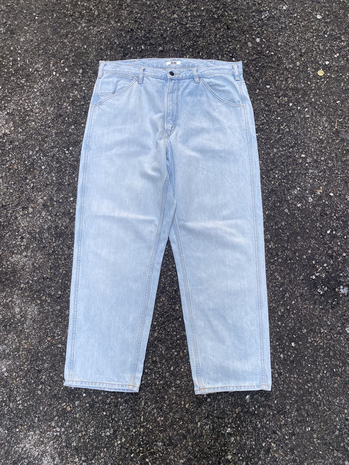 Uniqlo U x Christophe Lemaire Blue Wash Faded Denim Jeans