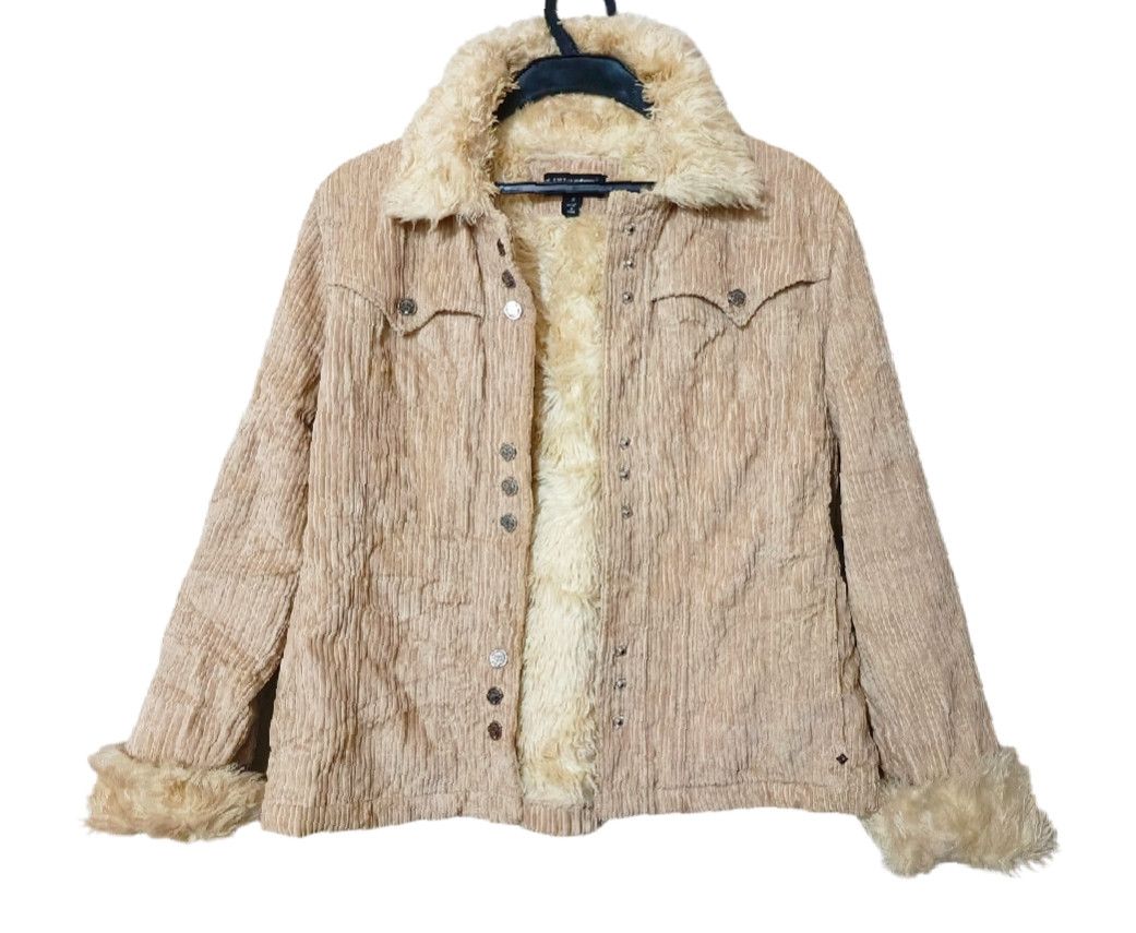 14th Addiction Japanese~ Crazy Fur 3in1 Button Corduroy Jacket Size US L / EU 52-54 / 3 - 1 Thumbnail