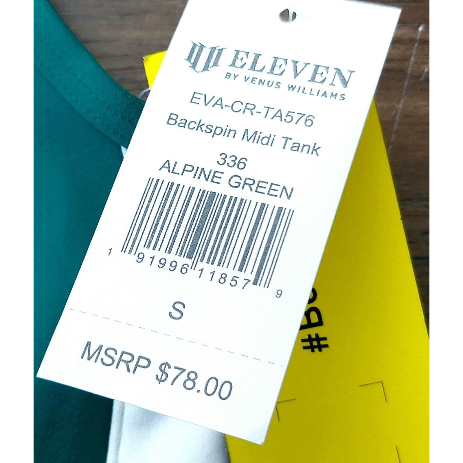 Other NWT ELEVEN by Venus Williams Backspin Midi Tank Alpine S Size S / US 4 / IT 40 - 3 Thumbnail
