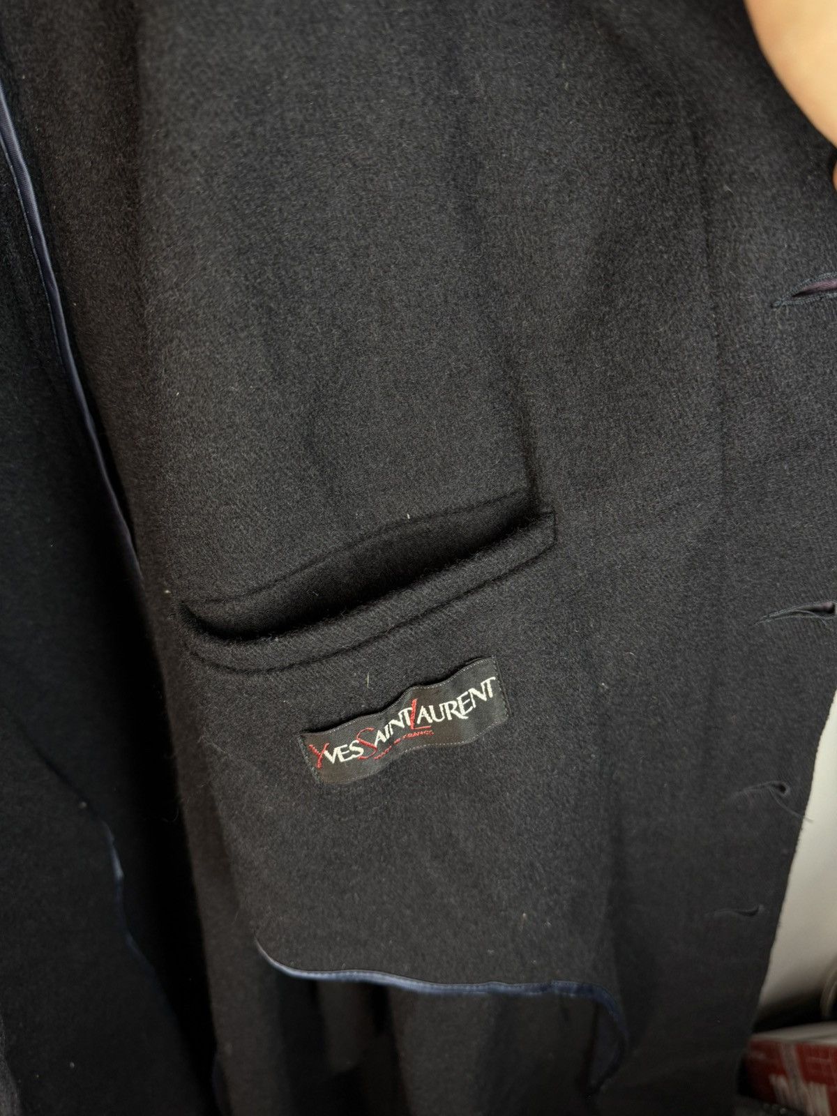 Yves Saint Laurent 90’s Wool YSL Coat Long France Size US M / EU 48-50 / 2 - 7 Thumbnail