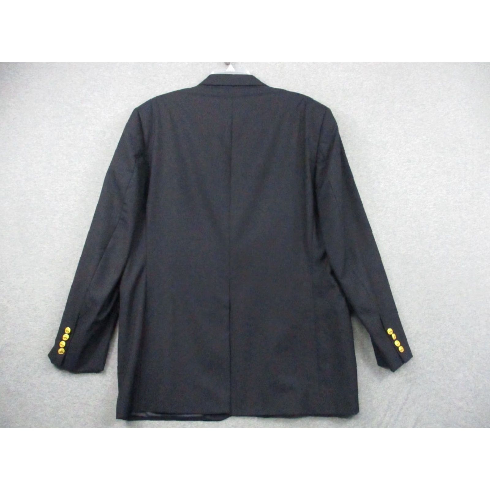 Brooks Brothers VINTAGE Brooks Brothers Brooksease Black Wool Blazer Mens 46 Sport Coat Notch Lapel Size 46R - 3 Thumbnail