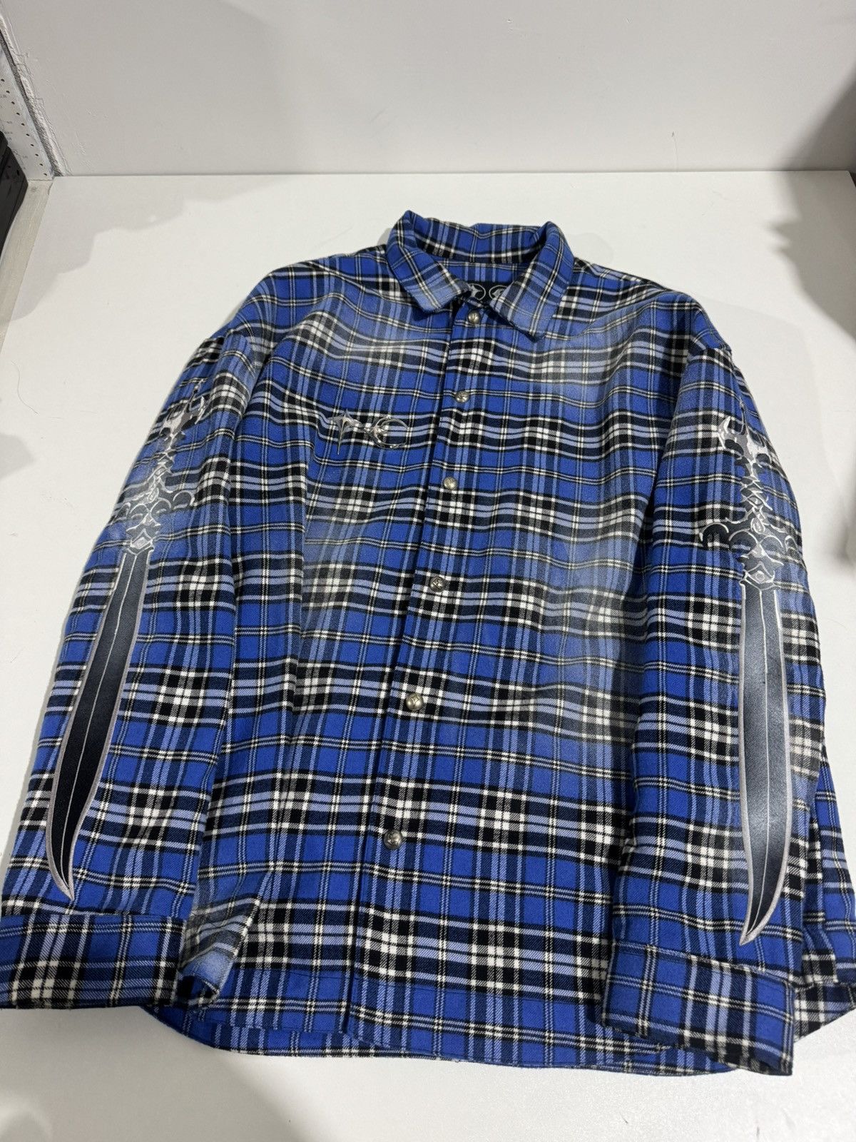 Thug Club Arab sword flannel shirt size 3 Size US L / EU 52-54 / 3 - 3 Thumbnail