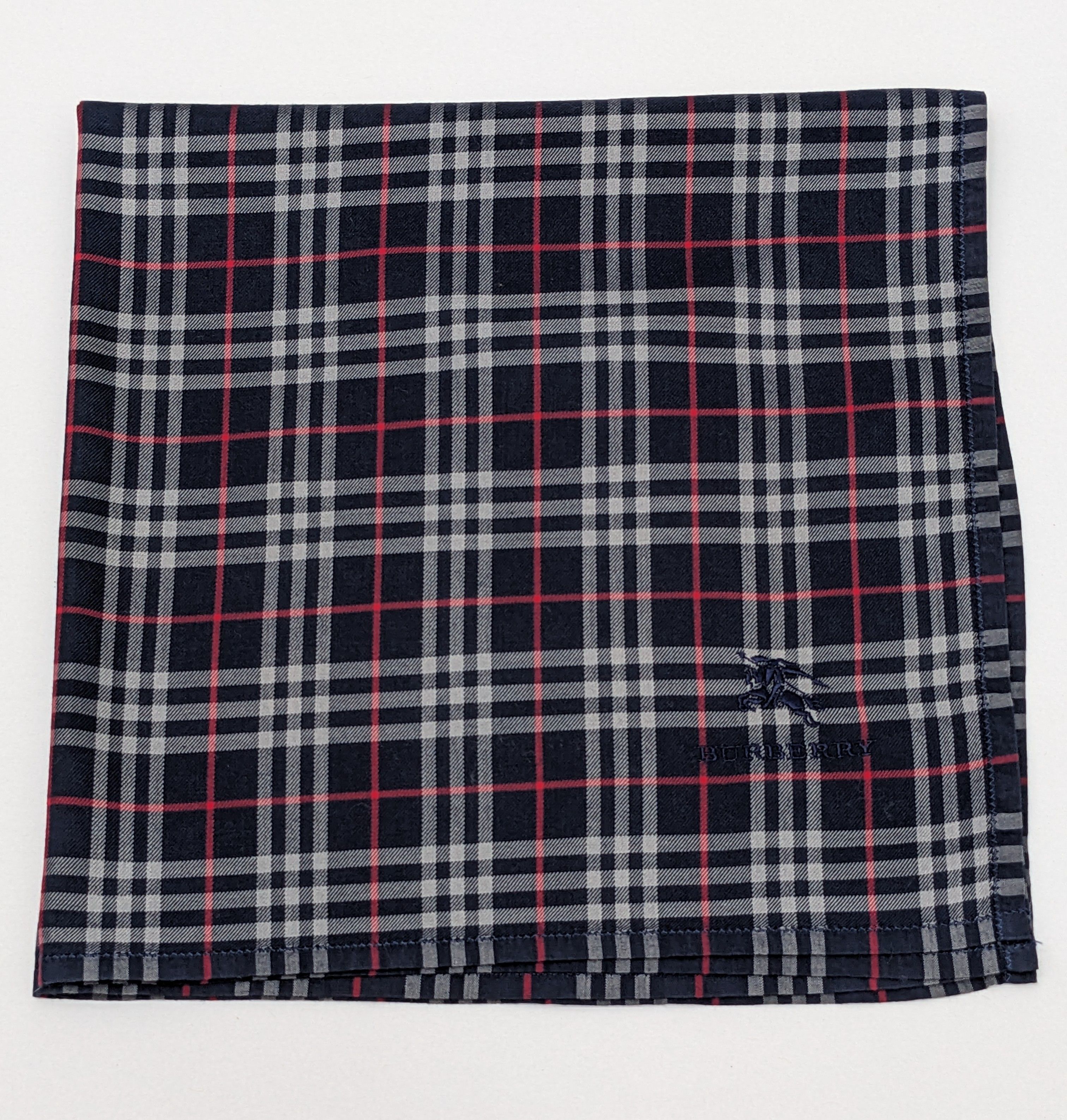 Burberry Burberry London Handkerchief: Dark Navy Nova Check Size ONE SIZE - 1 Thumbnail