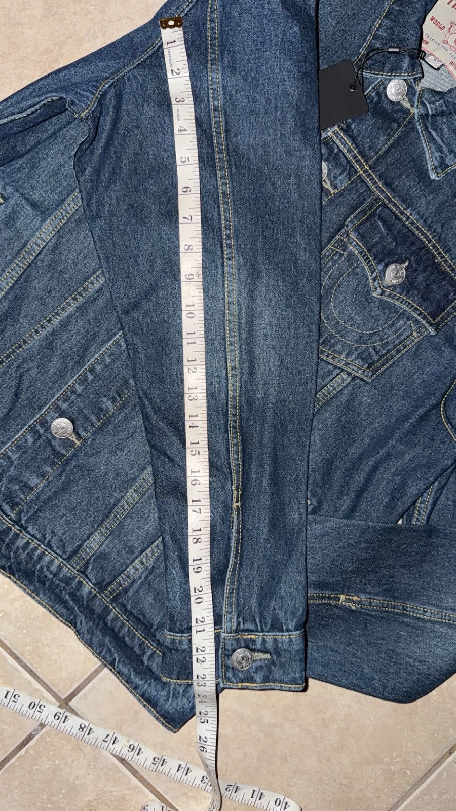 True Religion Men's TRUE RELIGION Denim JACKET Jeans XL New without tags Size US XL / EU 56 / 4 - 4 Thumbnail