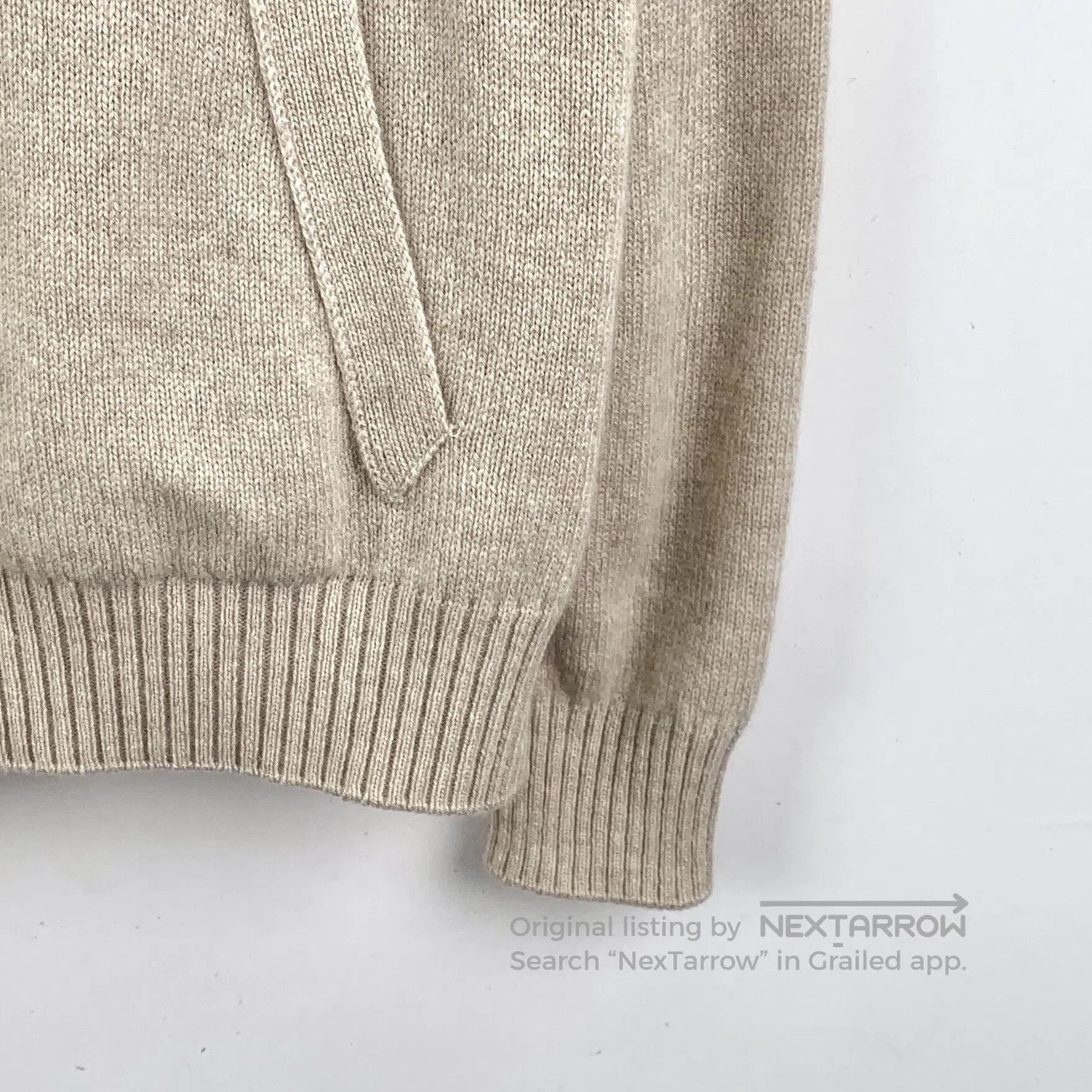 Dior Dior Oatmeal Logo Lettering Embroidered Cashmere Hooded Lo Size US M / EU 48-50 / 2 - 5 Thumbnail
