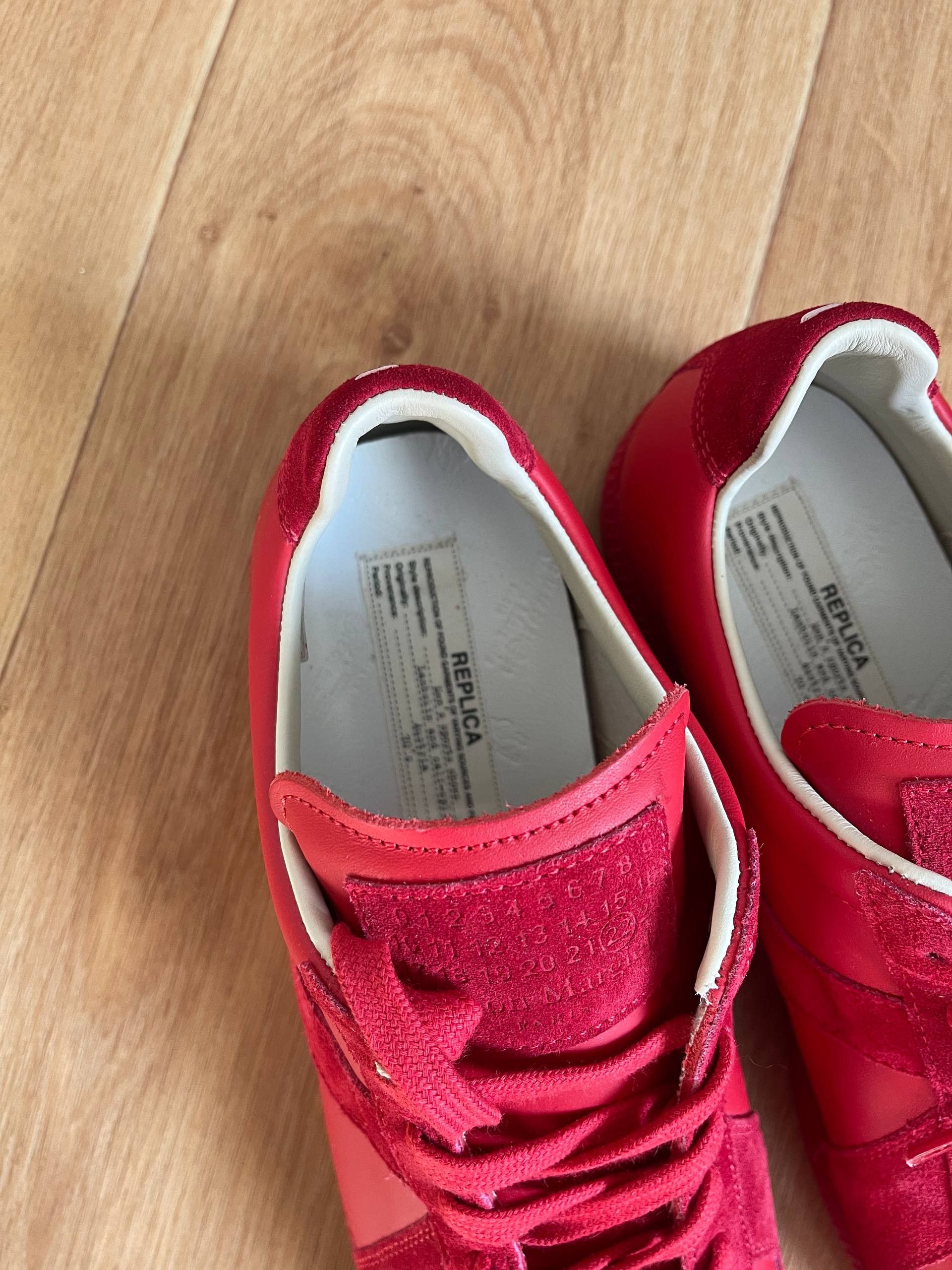 Maison Margiela Maison Martin Margiela MMM Low tTop Replica Red Sneaers Sz42 Size US 9 / EU 42 - 15 Thumbnail