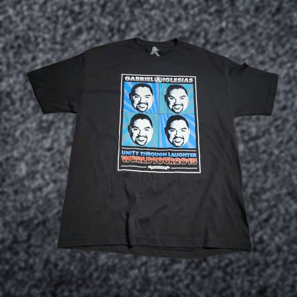 Doublet Gabriel Iglesias Unity Through Laughter World Tour 2015 T-Shirt Mens XL Black Double-Sided Size US XL / EU 56 / 4 - 1 Thumbnail