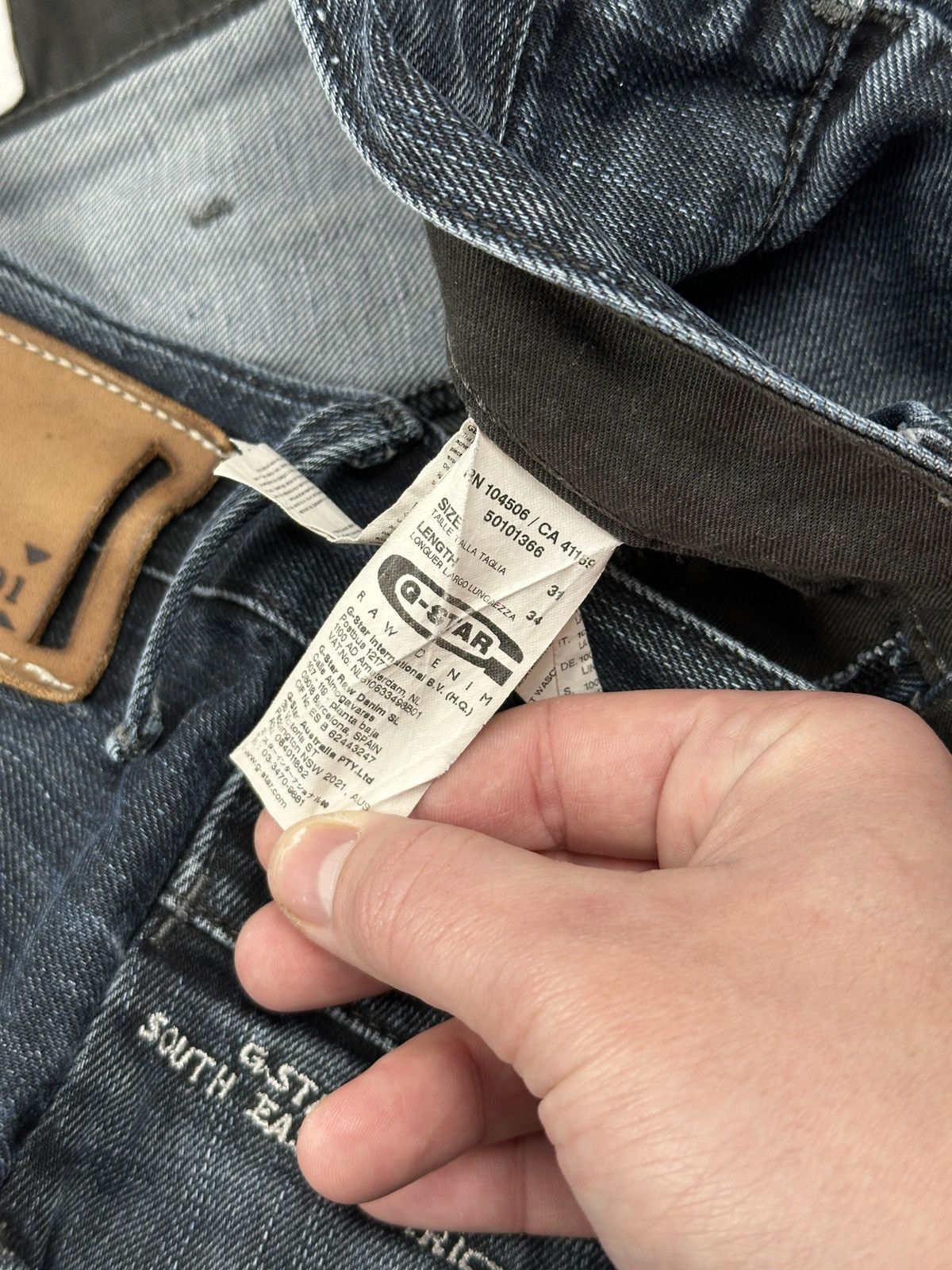 G-Star G Star Raw Radar Duty Loose Dark Wash Denim Jeans Archive Size US 31 - 15 Thumbnail