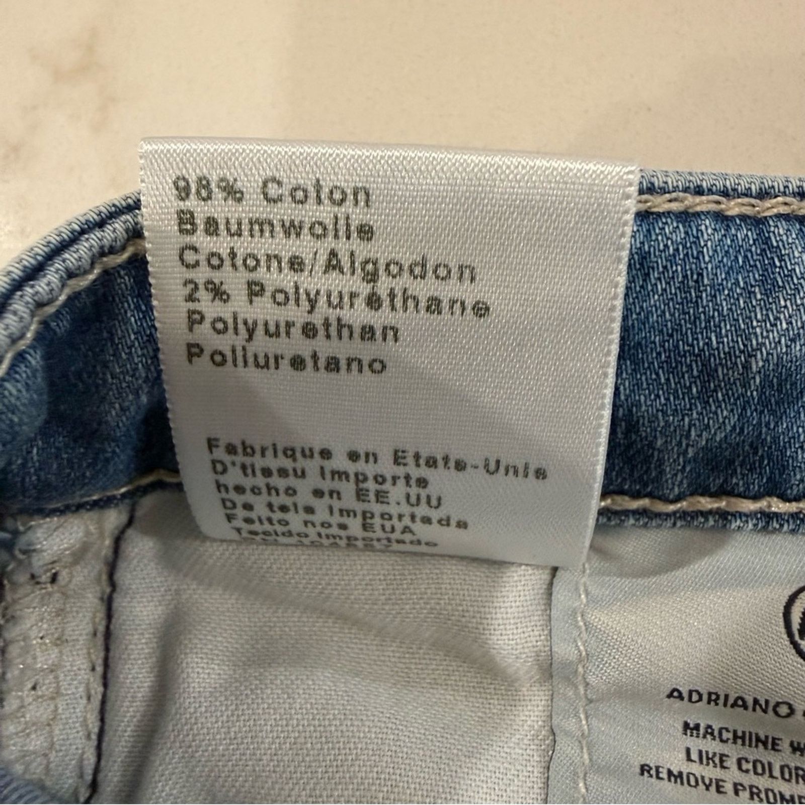 AG Adriano Goldschmied AG Adriano Goldschmied The Stilt Crop Frayed Jeans Womens 26 Size 26" / US 2 / IT 38 - 11 Thumbnail