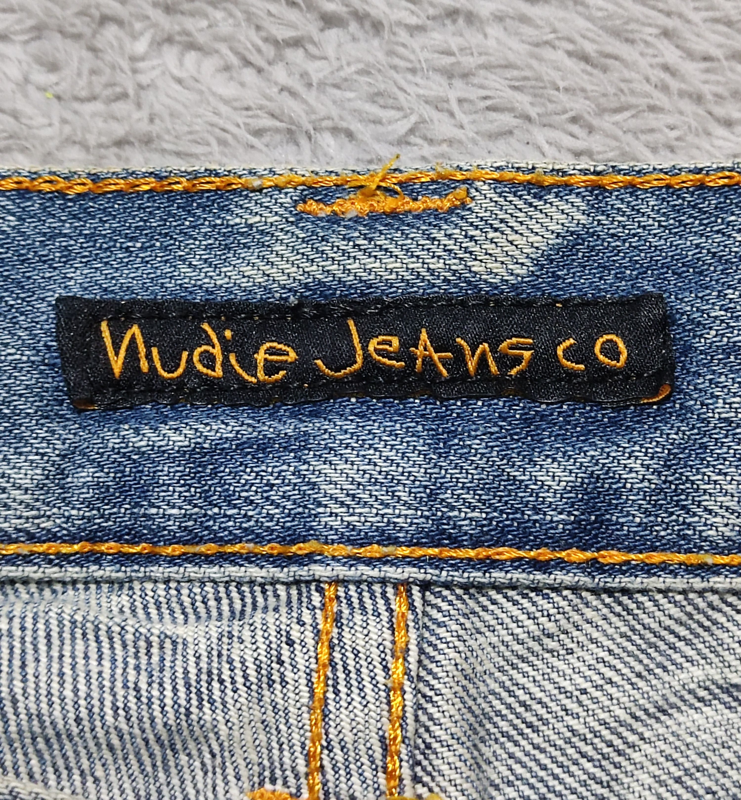 Nudie Jeans Vintage Distressed Nudie saltwater blue Italy made Size US 34 / EU 50 - 18 Thumbnail