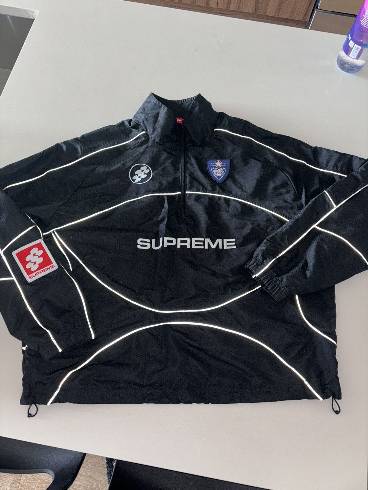 Supreme Supreme Reflective Piping Pullover 'Black' Size US M / EU 48-50 / 2 - 2 Thumbnail