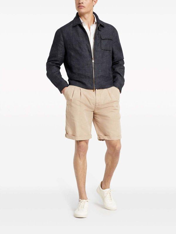 Brunello Cucinelli Dyed Bermuda Shorts in Medium Brown Size US 34 / EU 50 - 4 Thumbnail