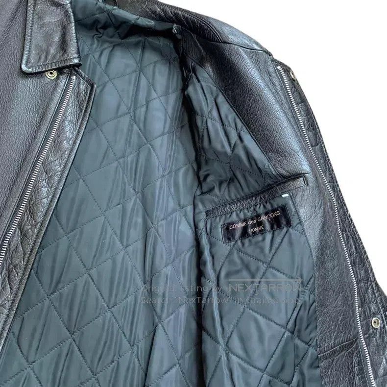 Comme des Garcons Comme des Garcons Jacket Leather Jacket Size US XL / EU 56 / 4 - 3 Thumbnail