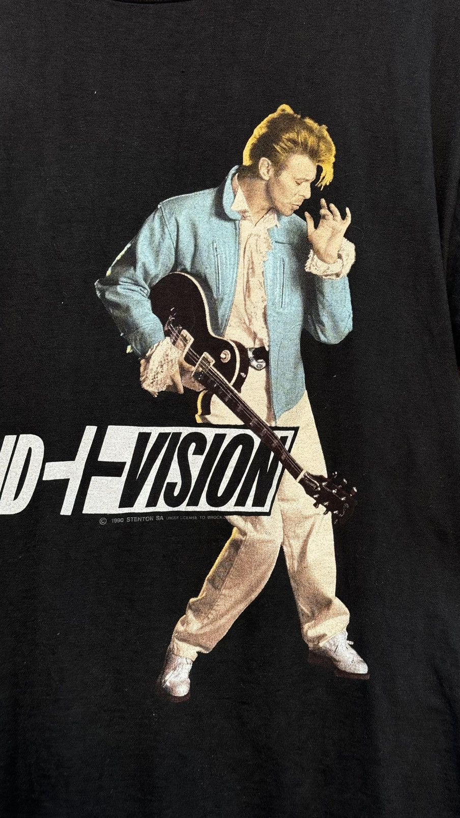 Band Tees × Vintage Vintage 1990 David Bowie Sound Vision Double Tour t-shirt Size US L / EU 52-54 / 3 - 7 Thumbnail