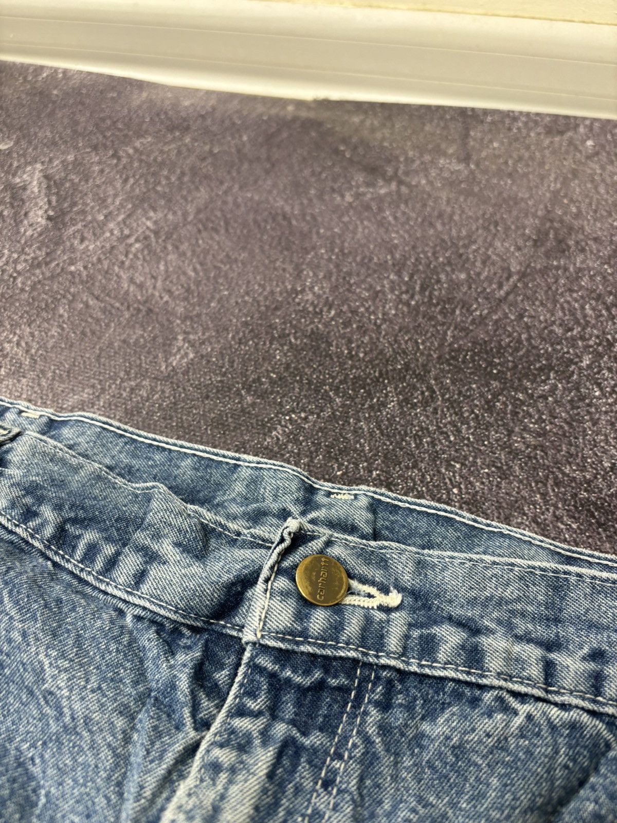 Carhartt Vintage 90s Carhartt Denim Dungaree Fit Hype Baggy Jeans Size US 40 / EU 56 - 15 Thumbnail