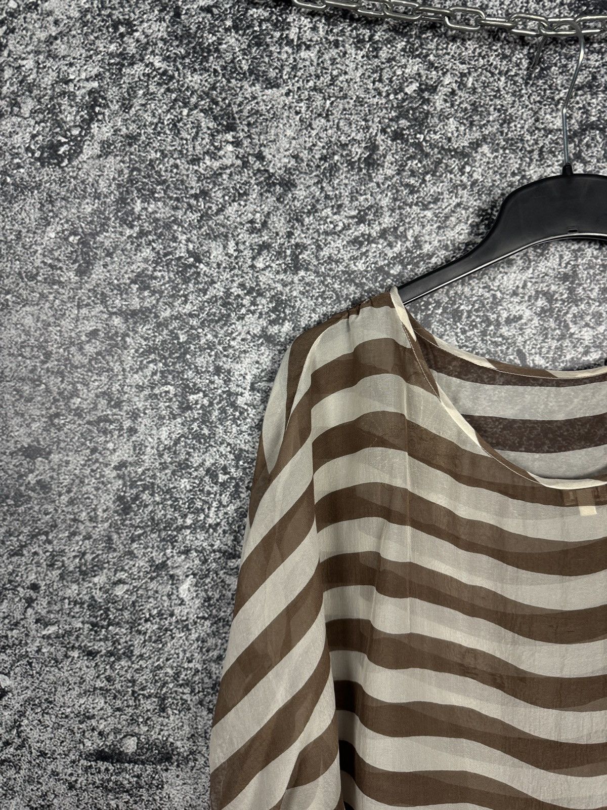 Kenzo Women’s Kenzo Paris Silk Blouse Striped Top Luxury Size 36 Size XS / US 0-2 / IT 36-38 - 13 Thumbnail