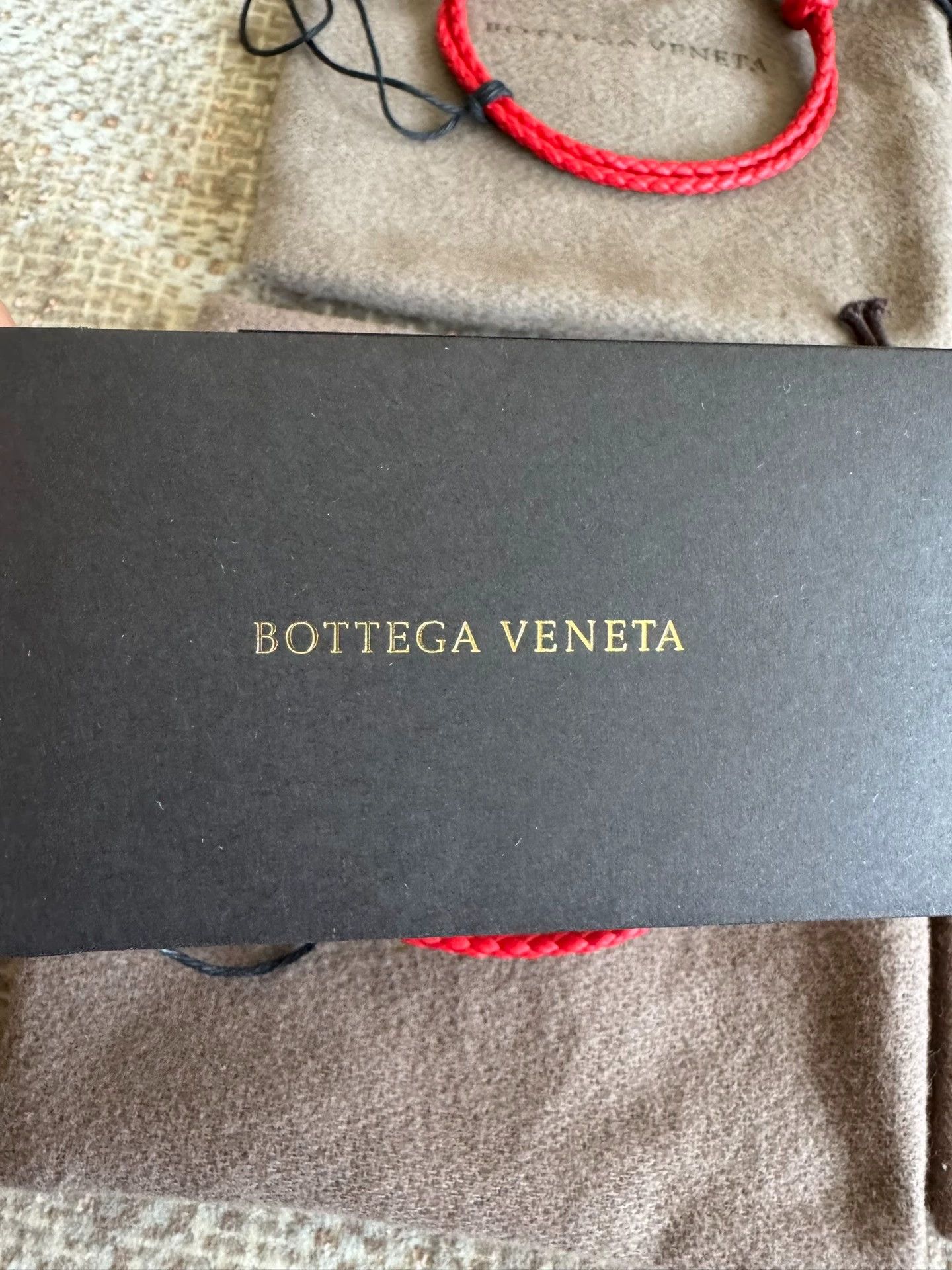 Bottega Veneta BV red unisex new with tags bracelet Size ONE SIZE - 2 Thumbnail