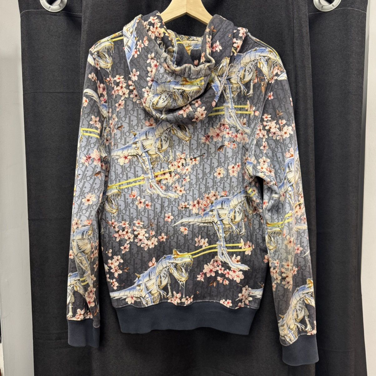 Dior Dior Sorayama Oblique Dinosaur Hoodie Size US S / EU 44-46 / 1 - 2 Thumbnail