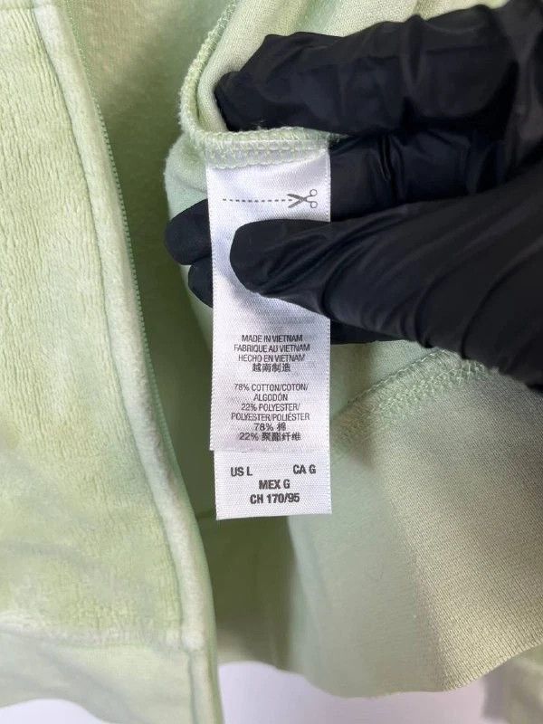 Juicy Couture Juicy Couture Velour Hoodie Green Size L Size L / US 10 / IT 46 - 4 Thumbnail