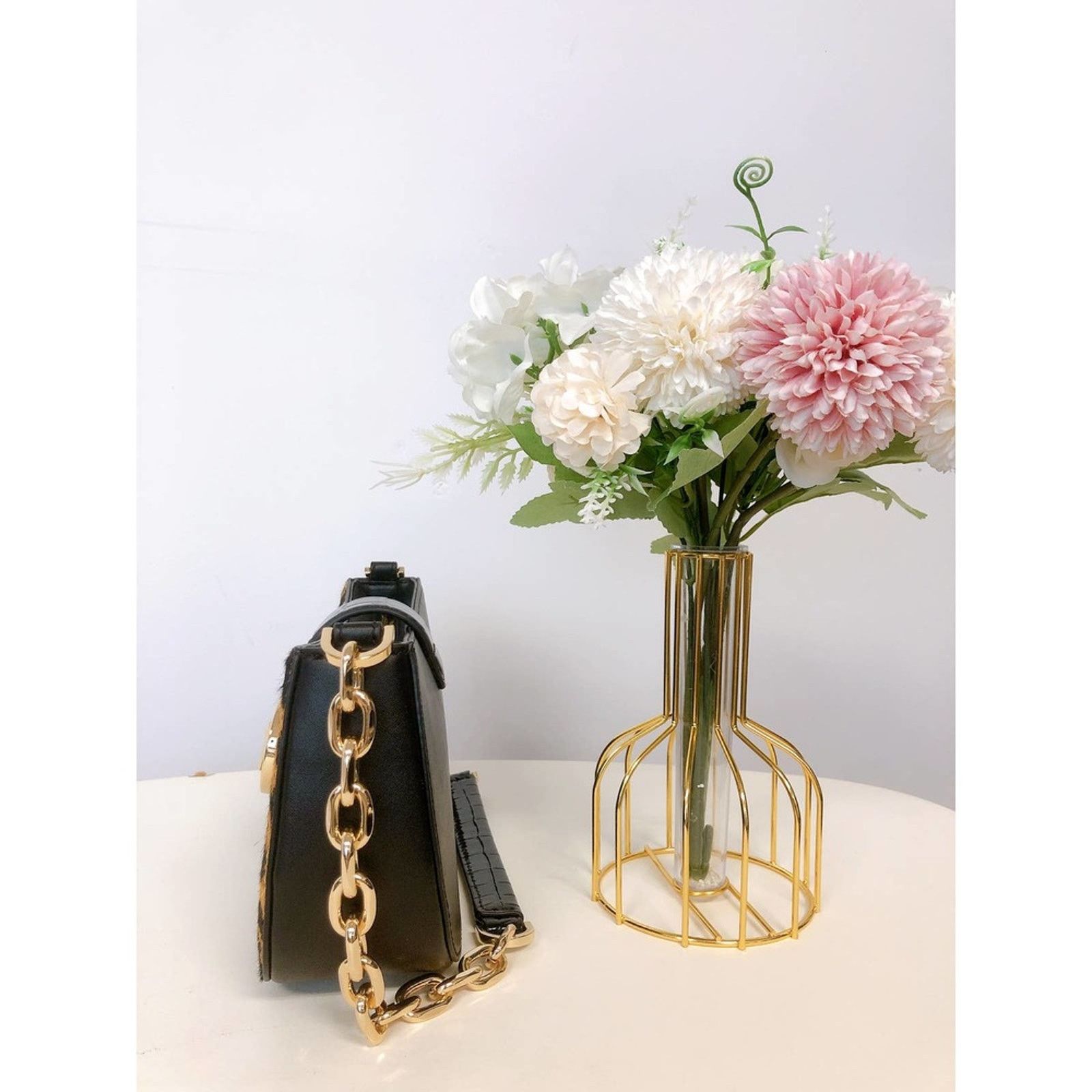 Michael Kors Michael Kors 35F2GNMC1H Carmen SM Embossed Shoulder Chain Size ONE SIZE - 4 Thumbnail