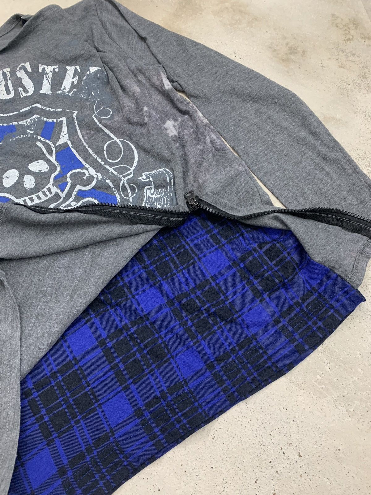 Japanese Brand Gangbuster Japan Punk Fashion Tartan Bondage Zip Size S / US 4 / IT 40 - 8 Thumbnail