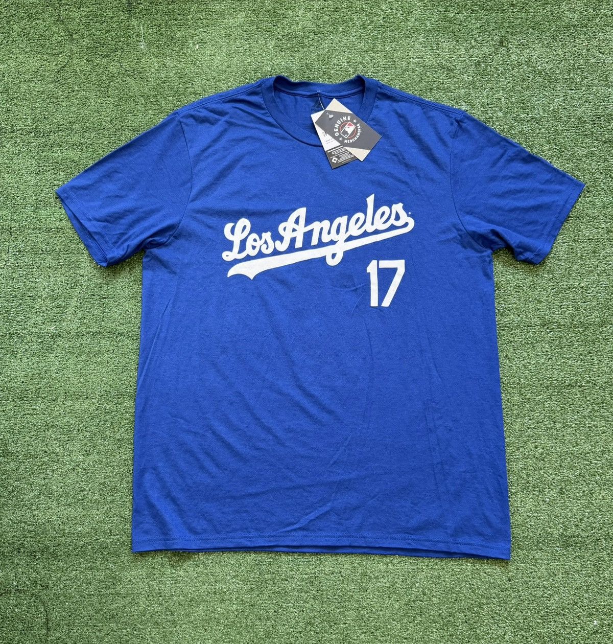 Majestic Majestic Los Angeles Dodgers #17 Shohei Ohtani Men's Blue Size US XL / EU 56 / 4 - 1 Thumbnail