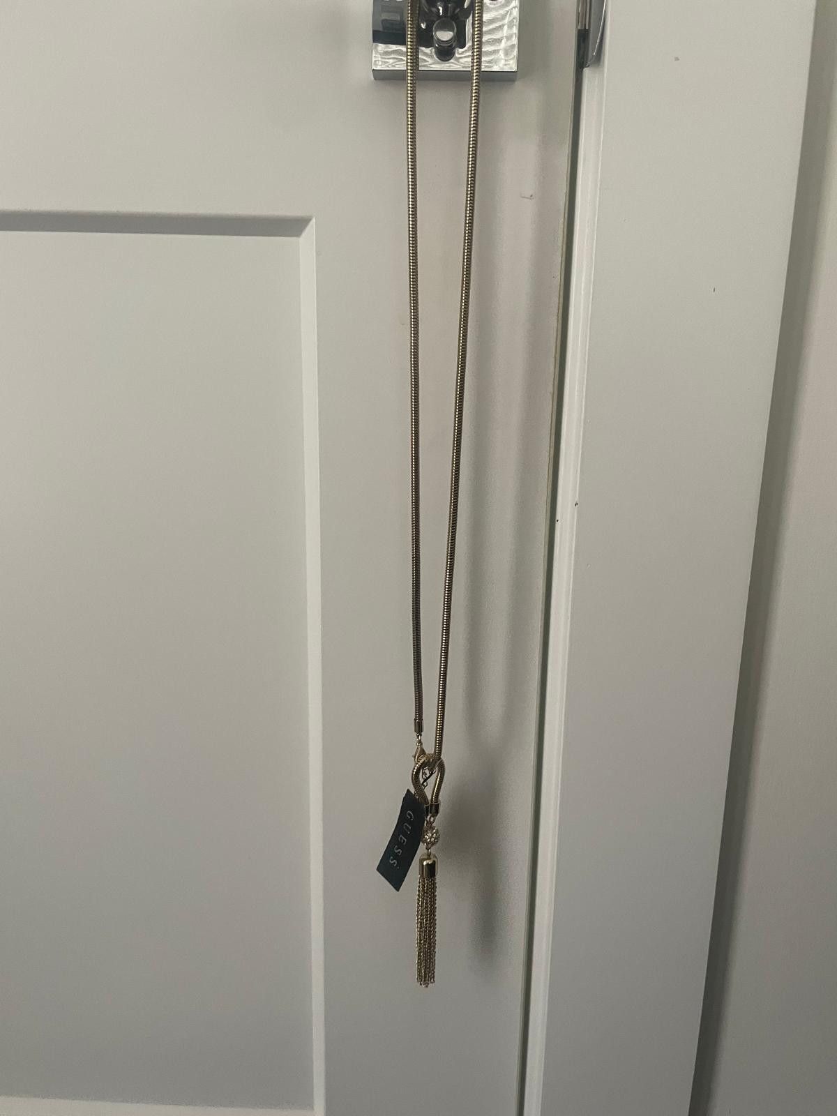 Guess Guess Braided Knot Tassle Necklace, Metal Size ONE SIZE - 3 Thumbnail