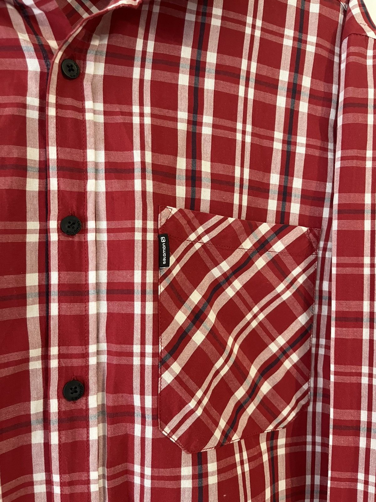 Salomon Salomon Plaid Gorpcore Outdoor Cotton Button Up Shirt Size US L / EU 52-54 / 3 - 5 Thumbnail