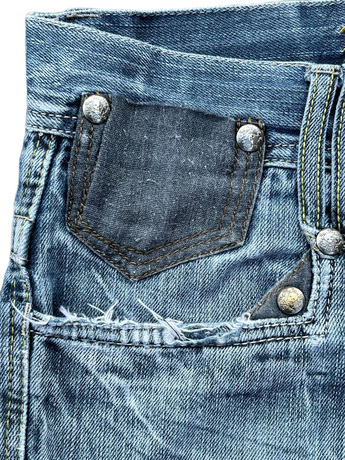 Japanese Brand × Seditionaries Vintage Japanese Brand Blow by Blue Punk Distressed Jeans Size US 31 - 10 Thumbnail
