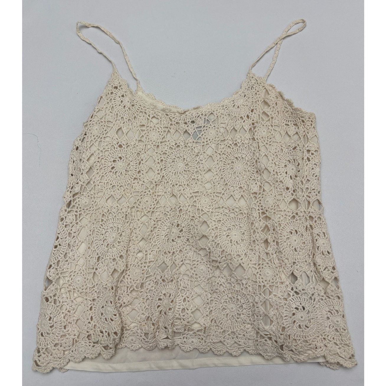 Lauren Ralph Lauren Size XL | RALPH LAUREN Women's Hand Knit Camisole Tank Top Size XL / US 12-14 / IT 48-50 - 4 Thumbnail