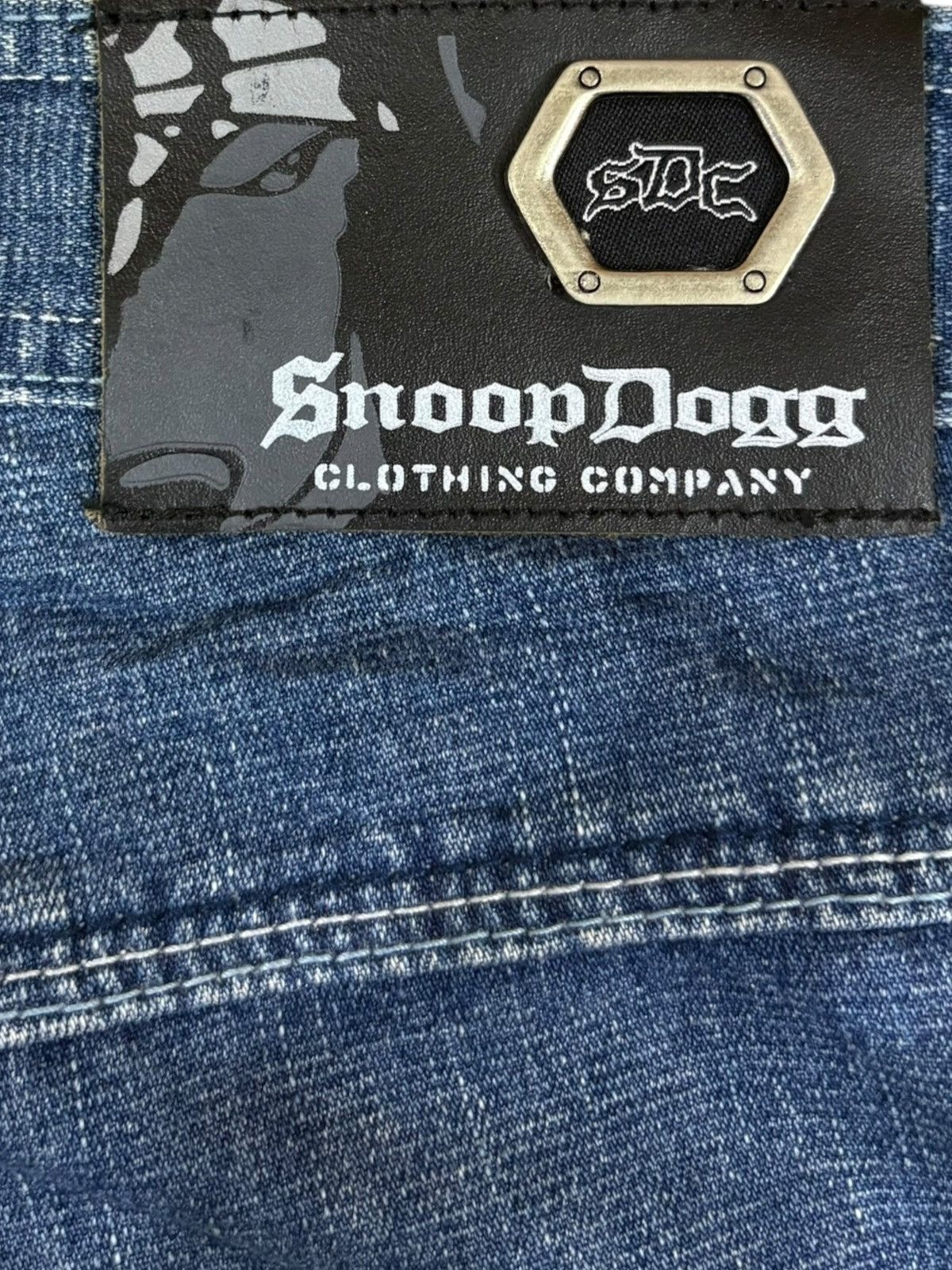 Snoop Dogg Vintage Snoop Dog Loose Baggy Jean Shorts Jorts Size US 36 / EU 52 - 11 Thumbnail