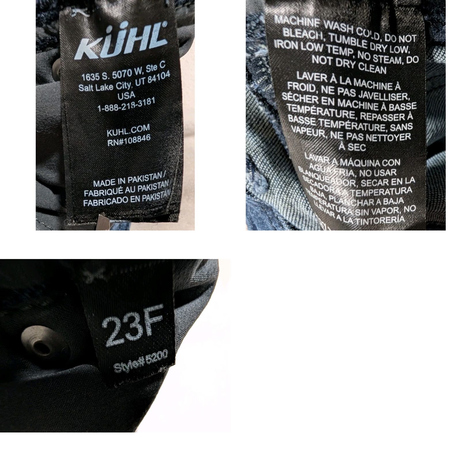 Denime KUHL Denim Jeans Mens 30x30 Indigo Dye Denim Blue Style 5200 Straight 5-Pocket Logo Baggy N/A Size US 34 / EU 50 - 10 Thumbnail