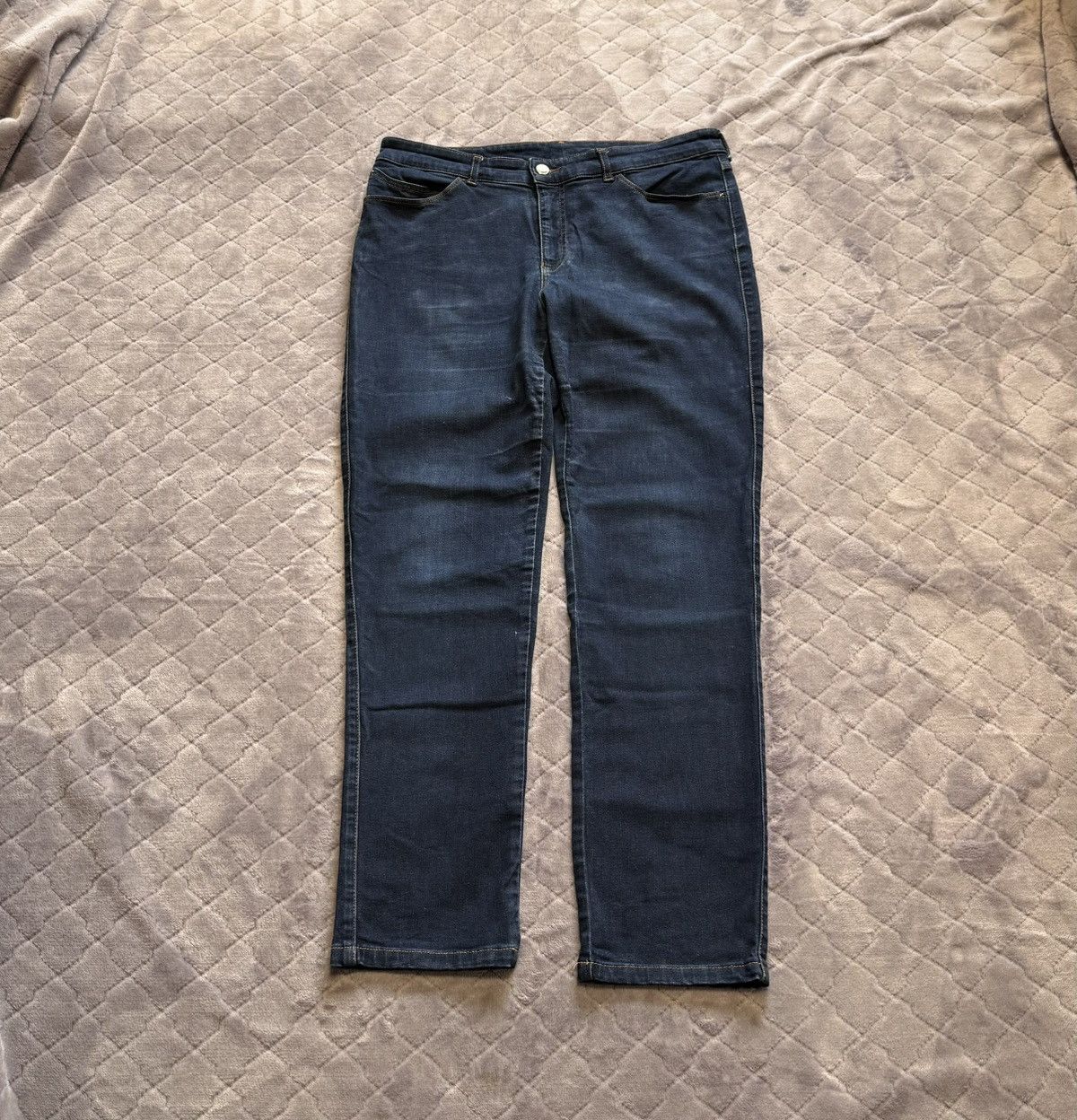 Armani × Emporio Armani Vintage Emperio Armani Big Logo Denim Jeans Pants Size US 33 - 1 Thumbnail
