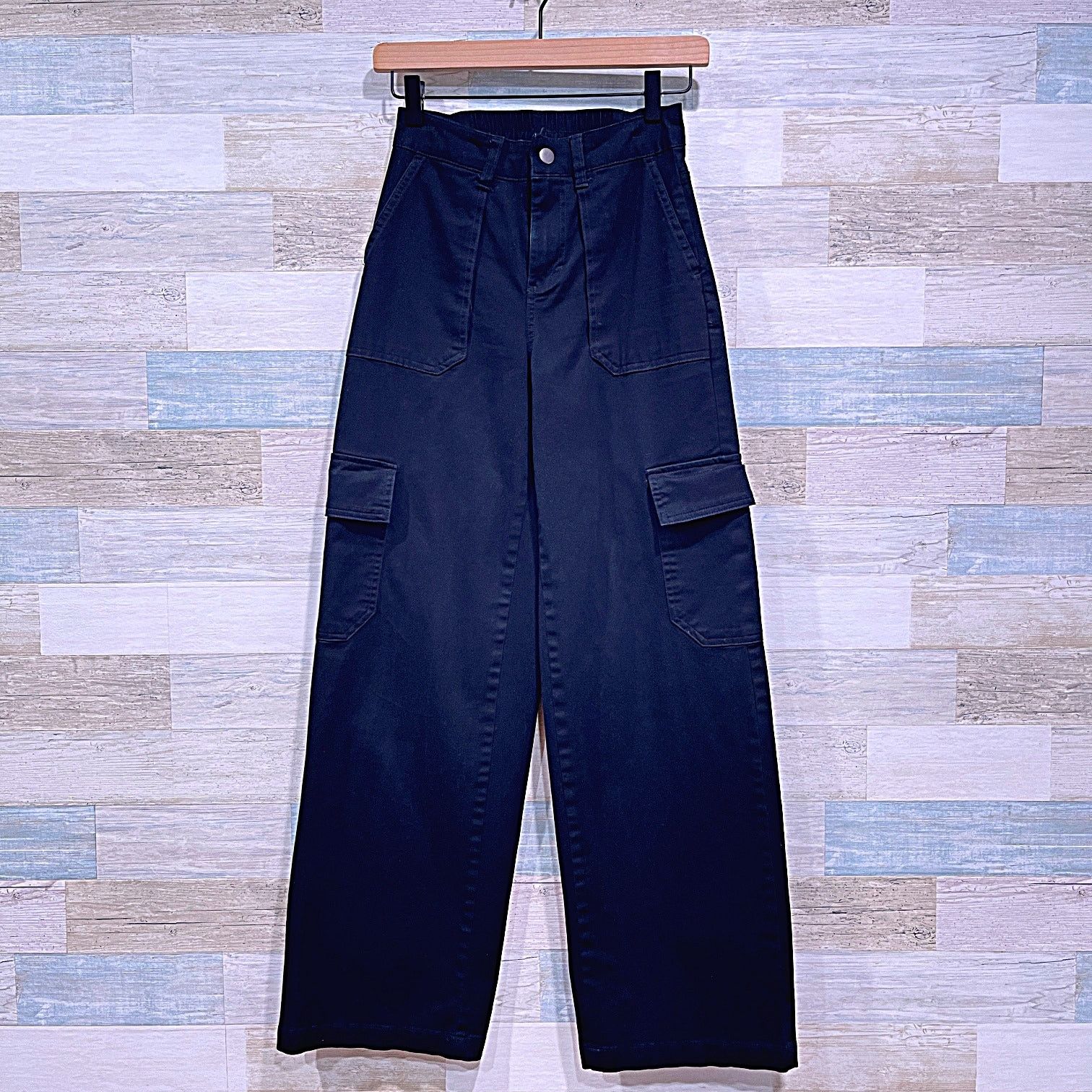 Target Basics WILD FABLE High Rise Straight Cargo Pants Black Womens XXS Size 24" / US 00 / IT 34 - 1 Thumbnail