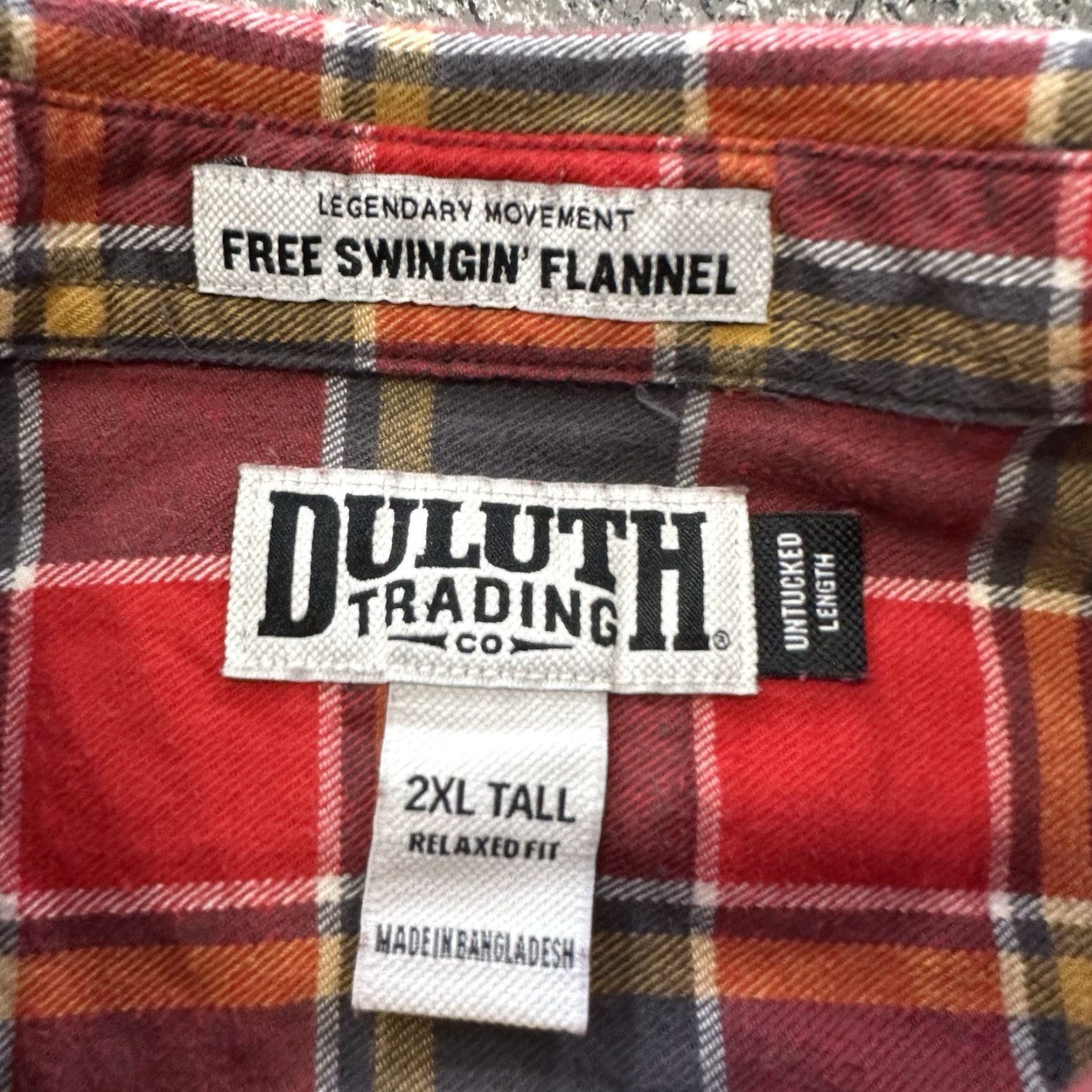 Vintage Duluth Flannel Shirt Mens 2XLT Big Tall Red Plaid Button-Up Long Sleeve Collared Casual Workwear 2XLT Mens Duluth Shirt Size US XXL / EU 58 / 5 - 3 Thumbnail